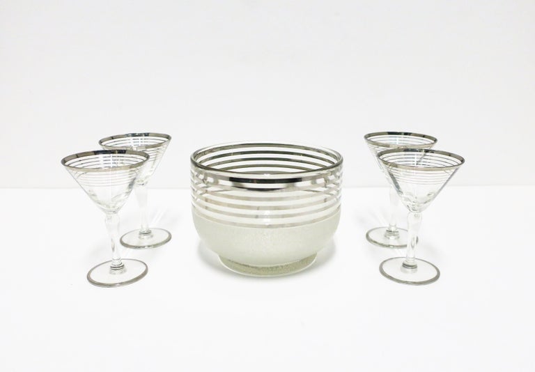 Midcentury Modern Glass Ice Bucket, circa 1960s at 1stDibs