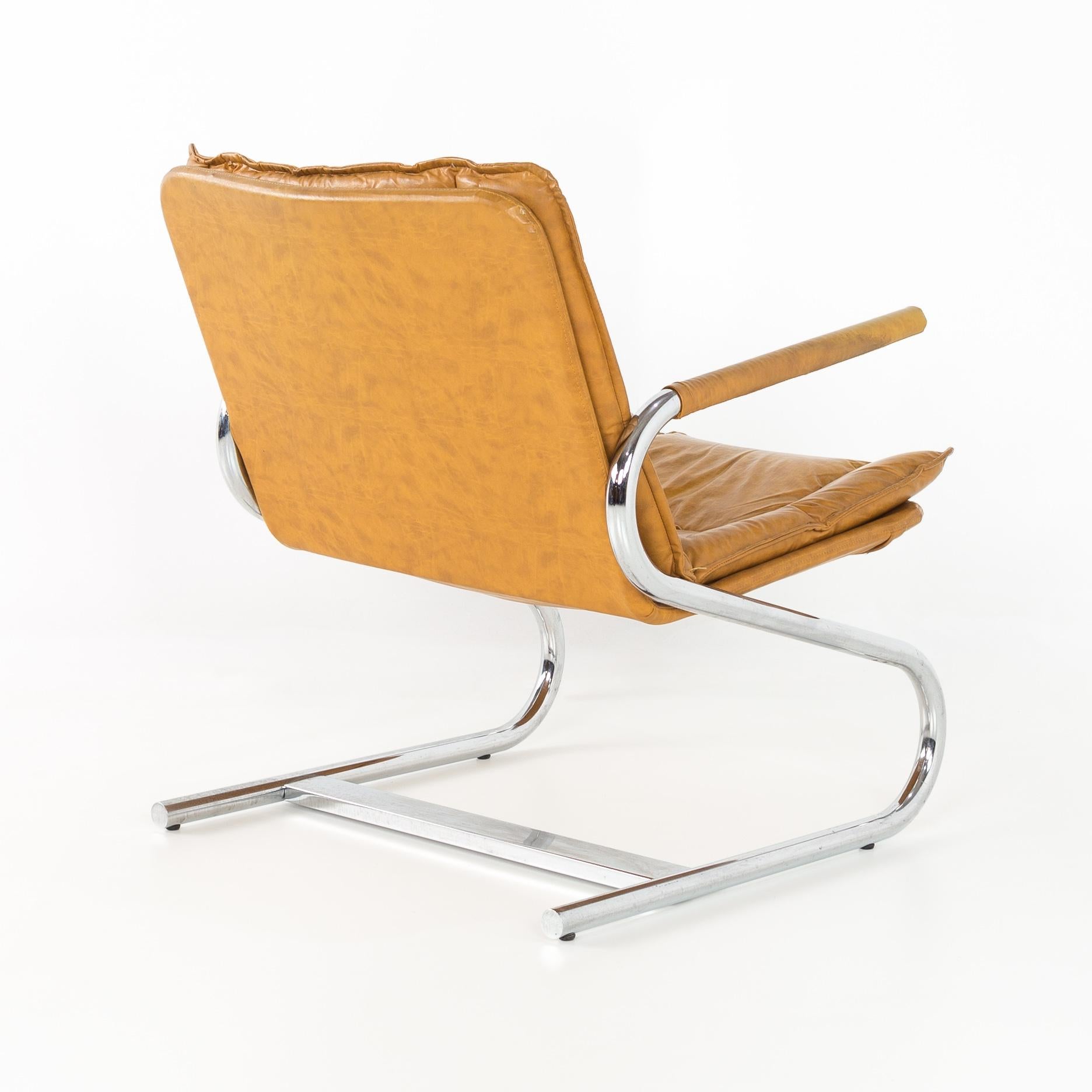 Mid-Century Modern Italian Chrome Z-Lounge Chairs, Pair 1