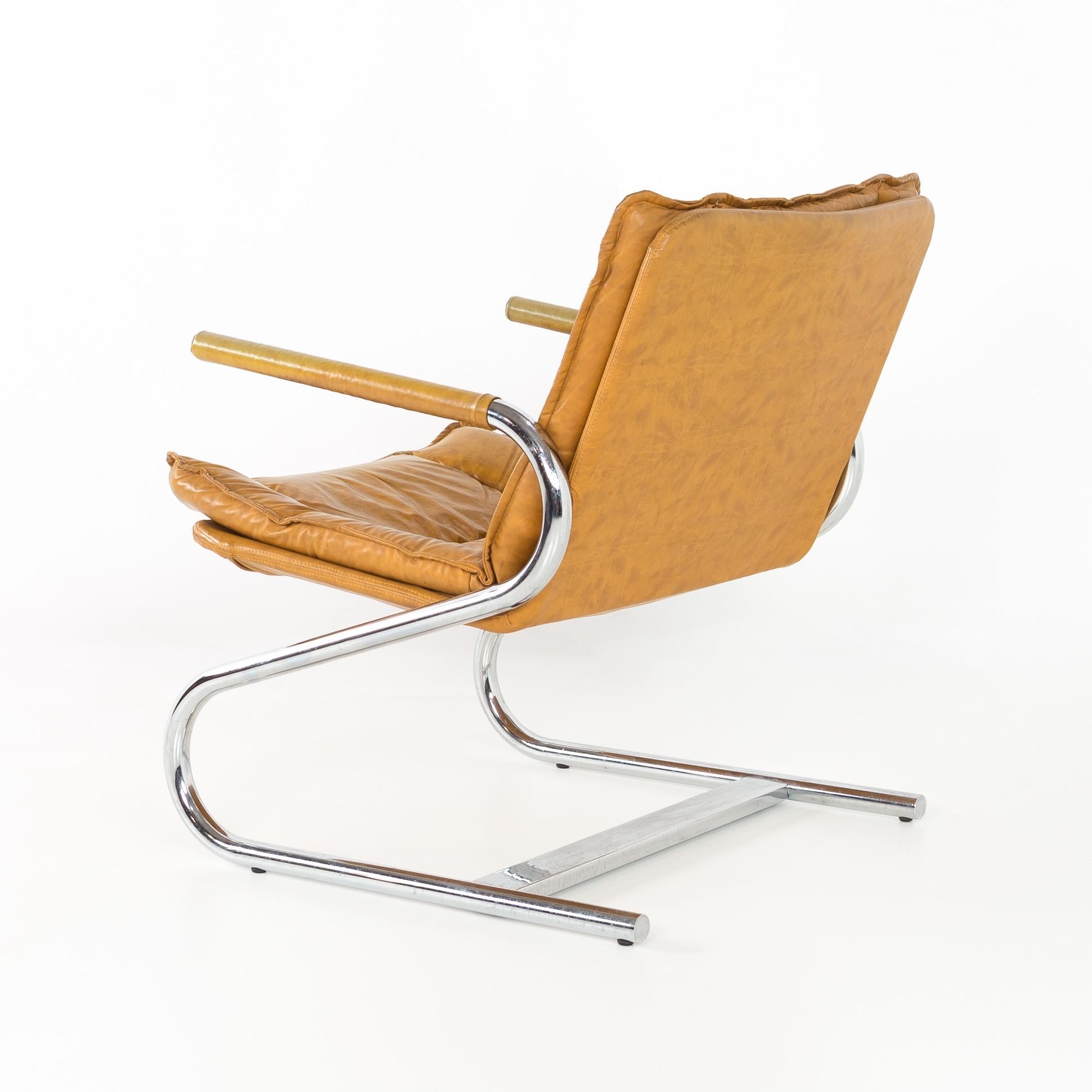 Mid-Century Modern Italian Chrome Z-Lounge Chairs, Pair 3
