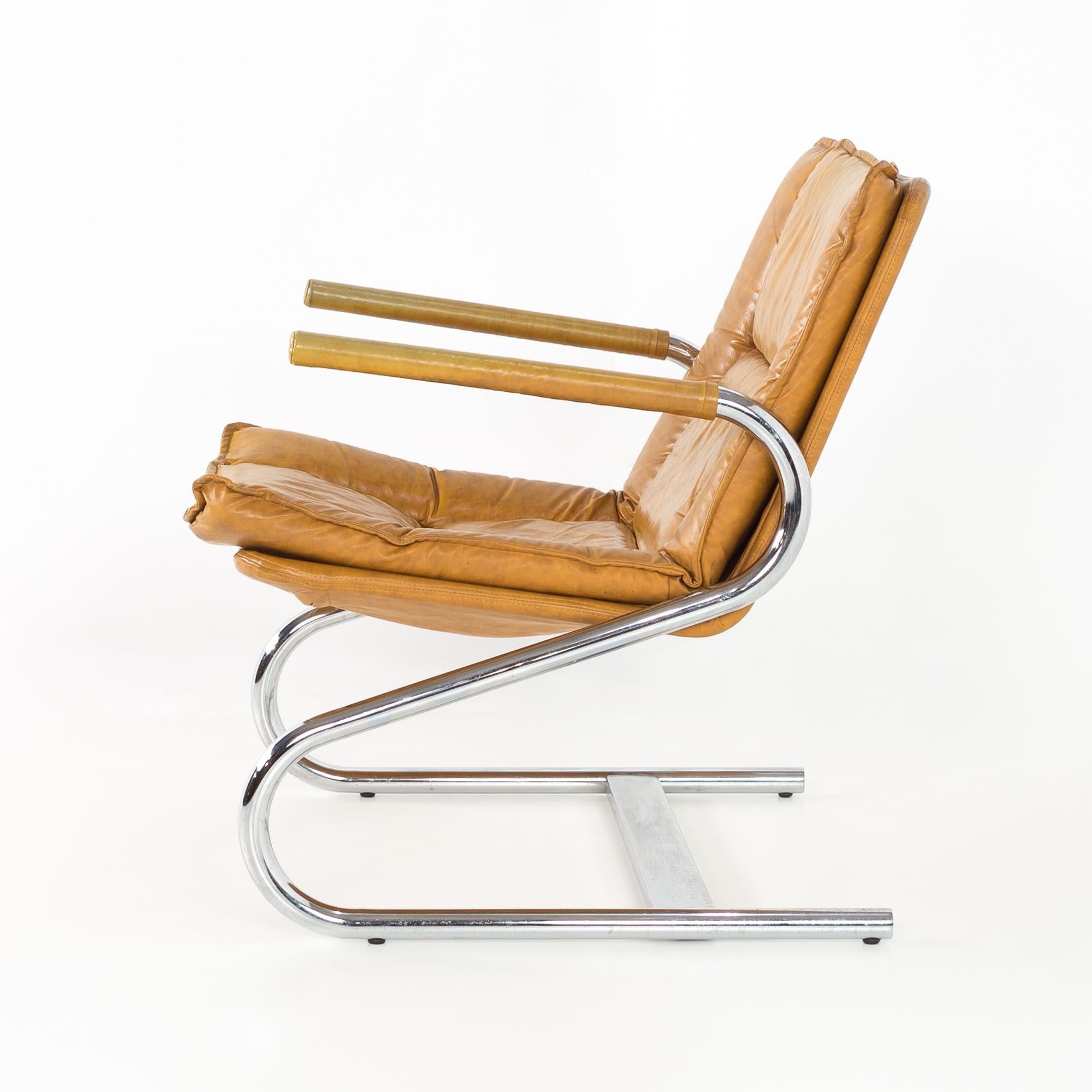 Mid-Century Modern Italian Chrome Z-Lounge Chairs, Pair 4