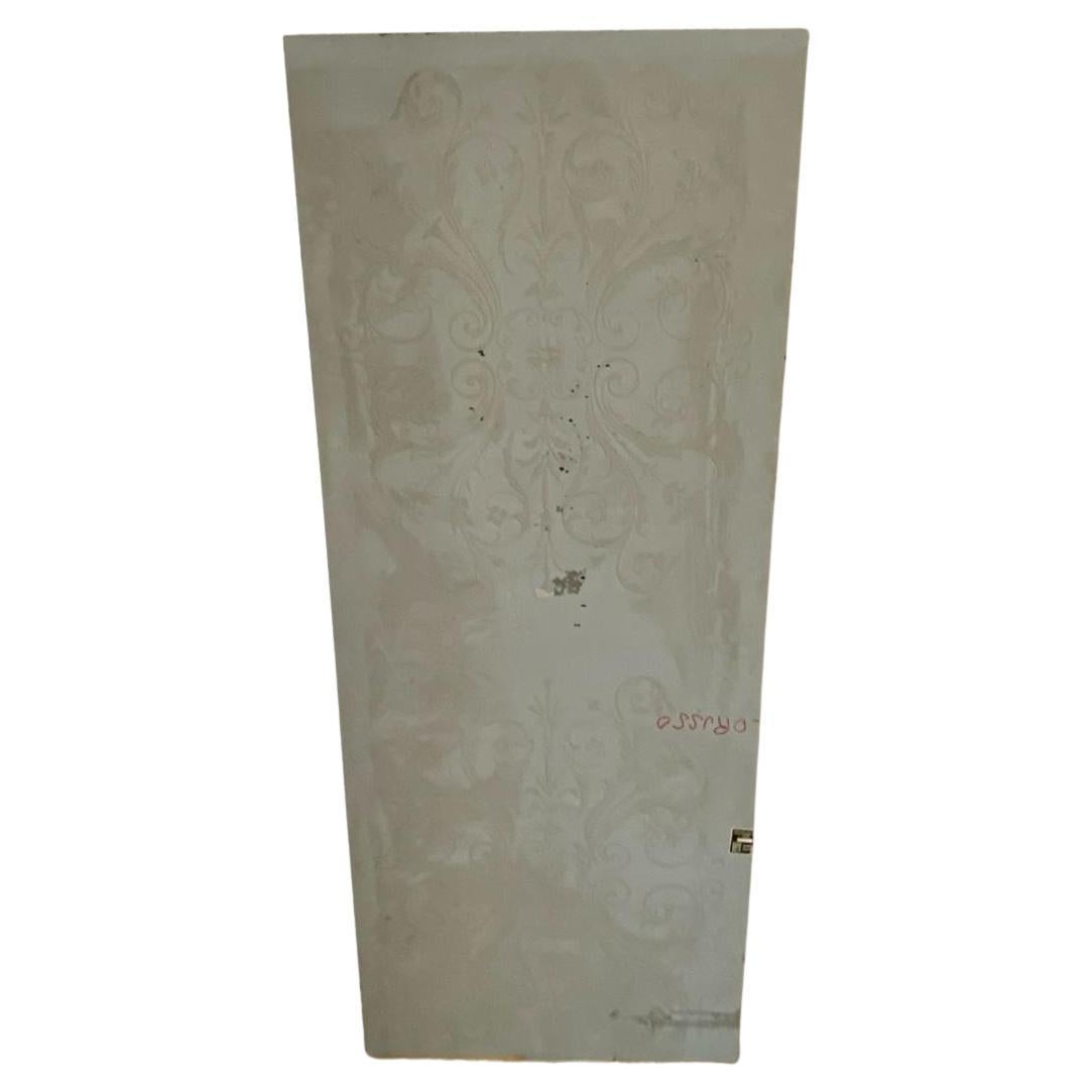 Espejo de pie de cristal decorado italiano moderno de mediados de siglo Italian en venta