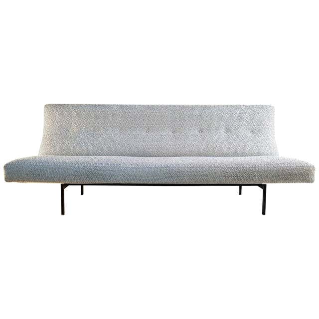 Italian Midcentury Clam Velvet Sofa at 1stDibs | clam couch, clam sofa ...