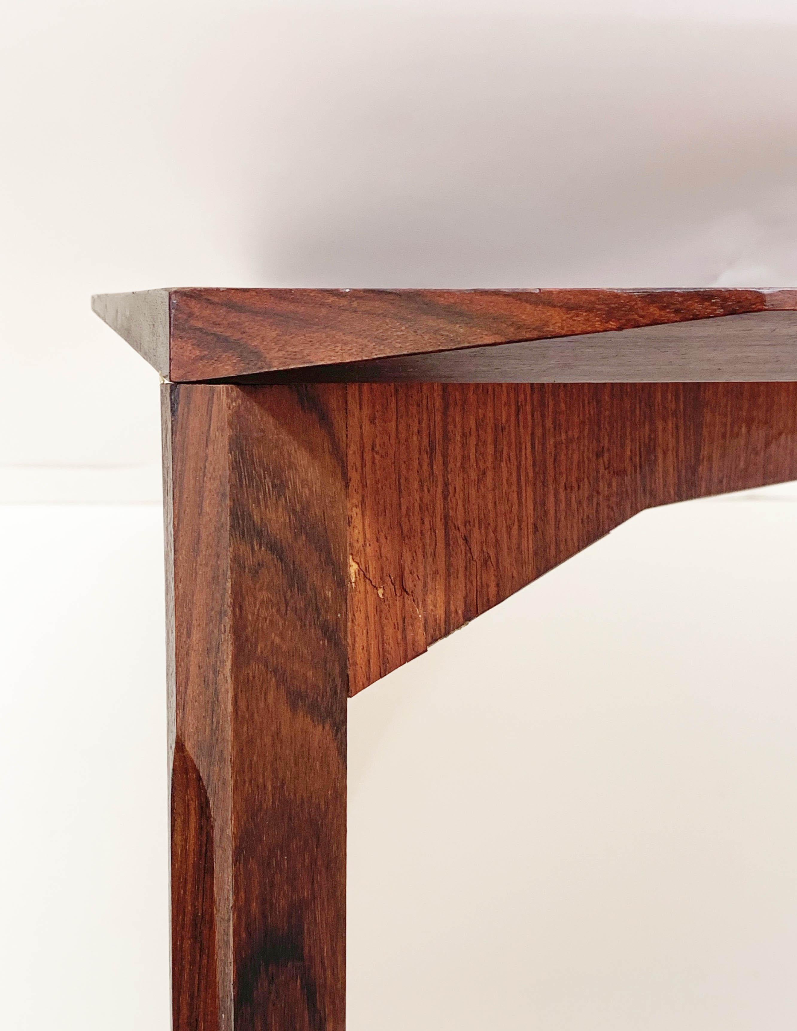 Mid-Century Modern Italian Square Wooden Coffee Table, 1960s 8