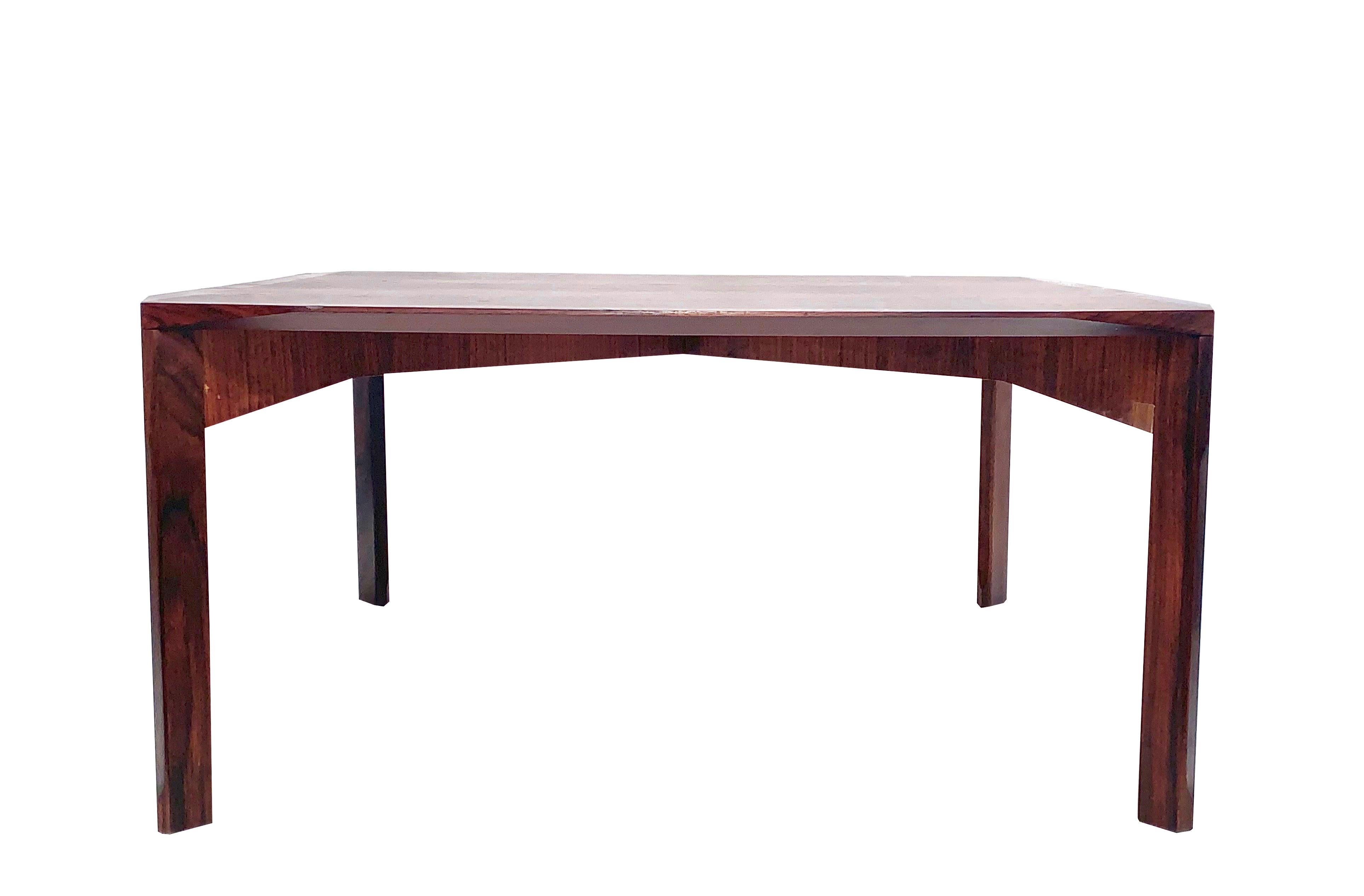 Mid-Century Modern Italian Square Wooden Coffee Table, 1960s 3