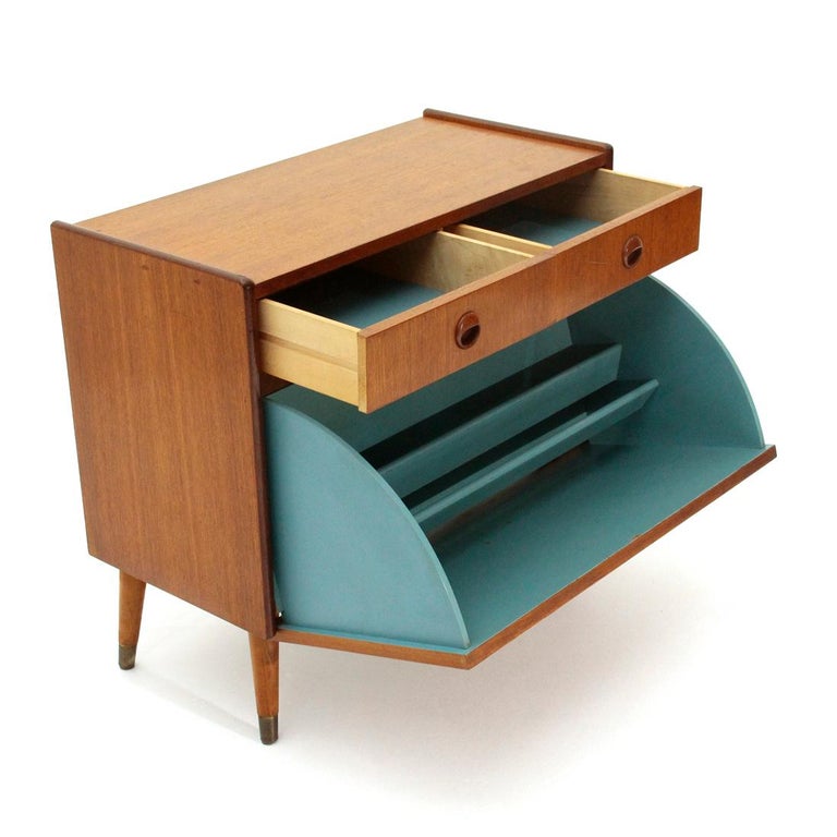 MidCentury Modern Italian Teak Shoe 1960s at 1stDibs