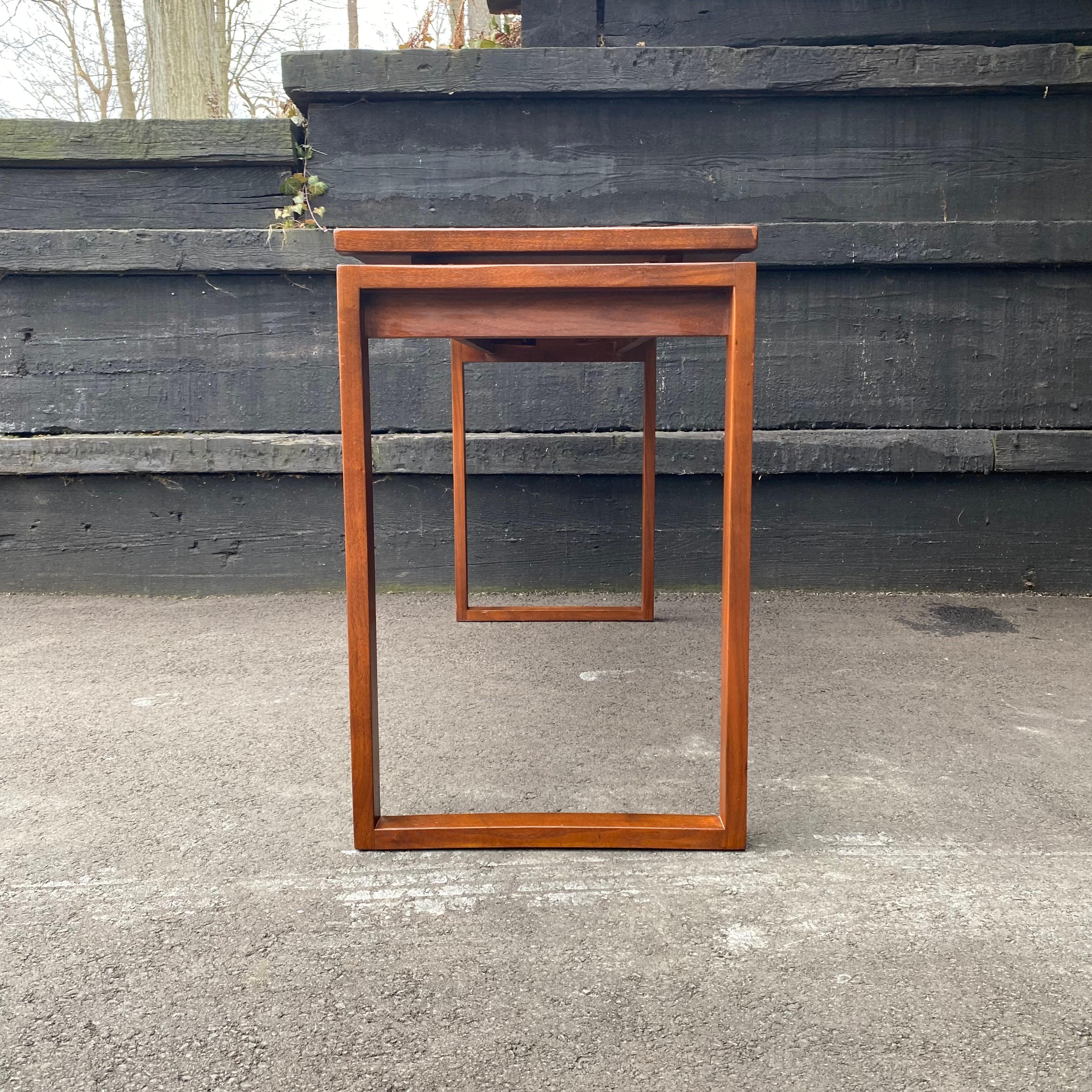 20th Century Mid-Century Modern Jens Risom Walnut Sofa or Console Table, circa 1960s