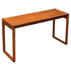 Mid-Century Modern Jens Risom Walnut Sofa or Console Table, circa 1960s