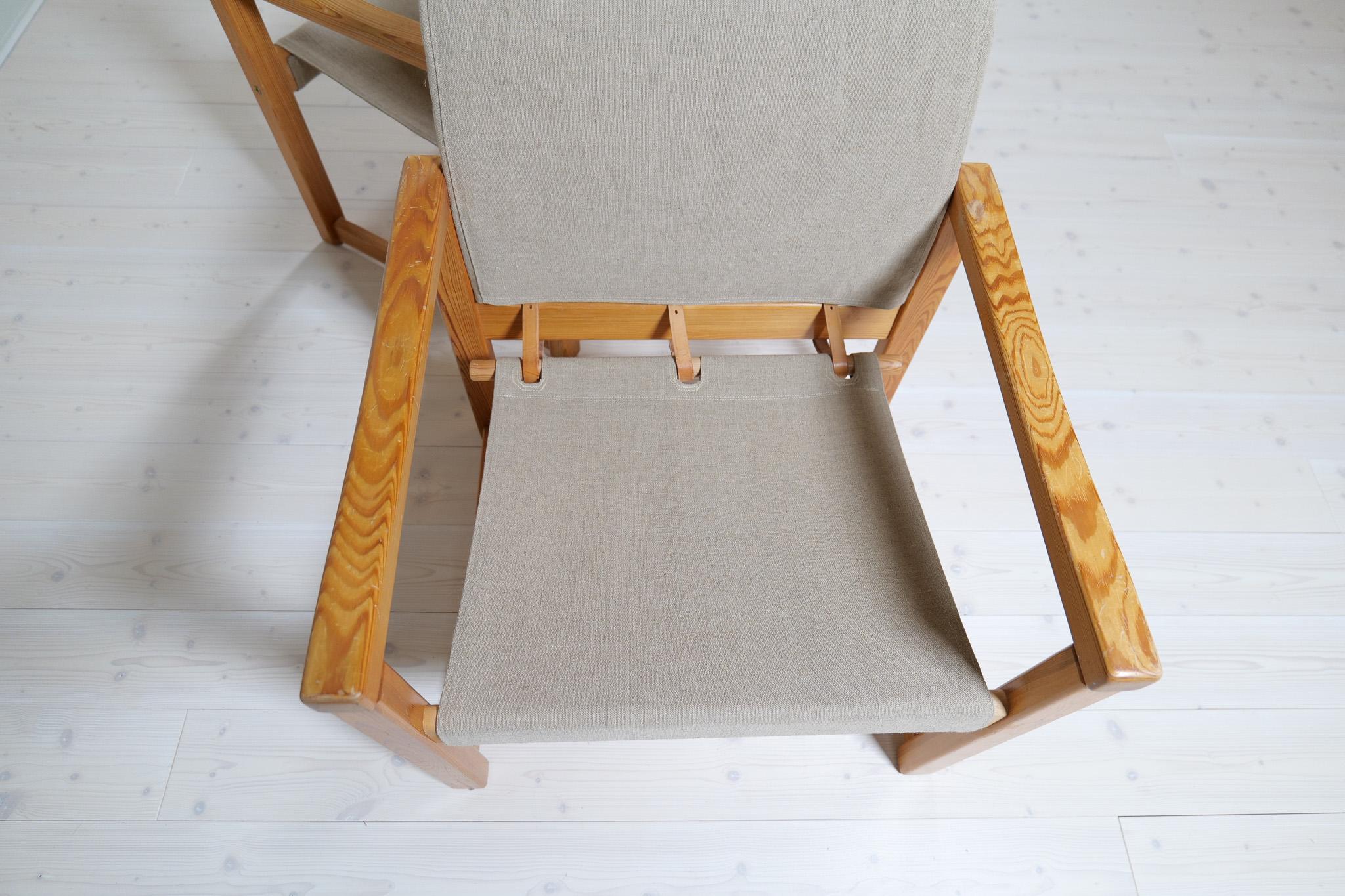 Midcentury Modern Karin Mobring Armchairs Model Diana by Ikea in Sweden, 1970s For Sale 9