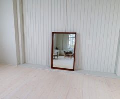 Midcentury Modern Large  Mirror in Walnut, Sweden, 1960s