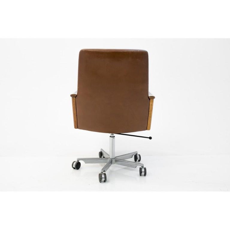 MidCentury Modern Leather Office Chair, Danish Design, circa 1970s at 1stDibs danish design