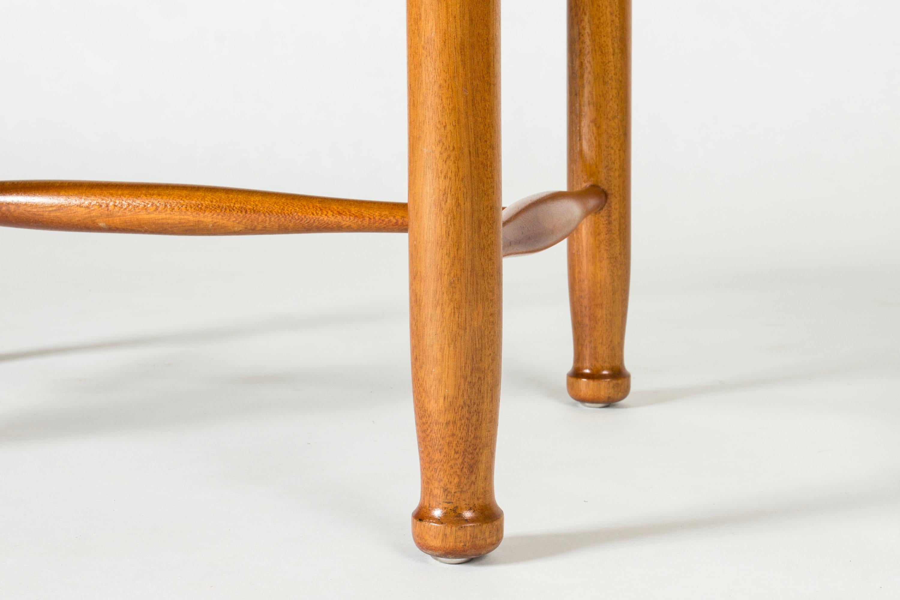 Midcentury Modern Leather Stools, Josef Frank, Svenskt Tenn, Sweden, 1950s en venta 2