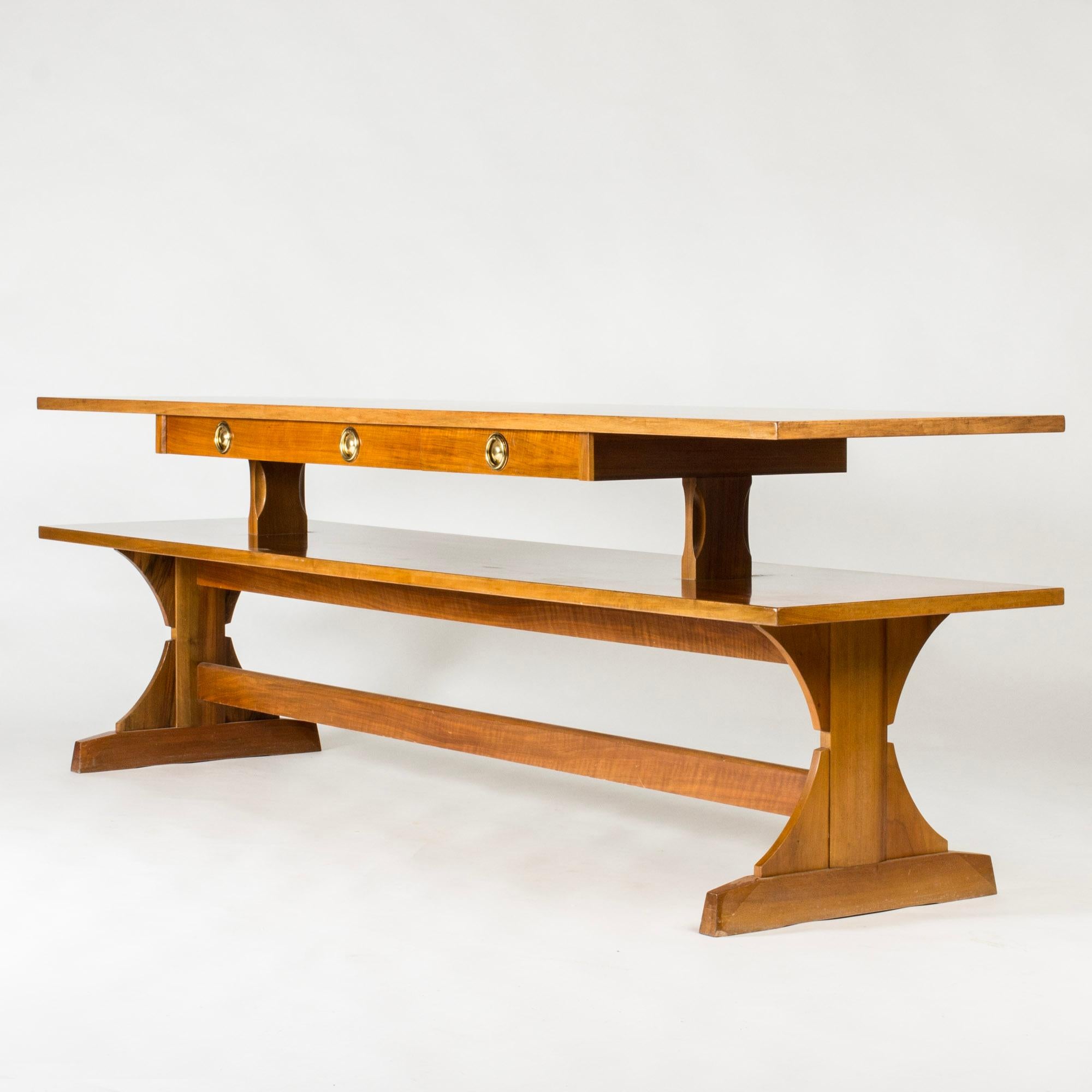 Midcentury Modern Library Table/Sideboard by Josef Frank, Svenskt Tenn, 1950s In Good Condition For Sale In Stockholm, SE