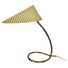 midcentury modern looped brass Table Light by J.T KALMAR attrib., Austria, 1950s