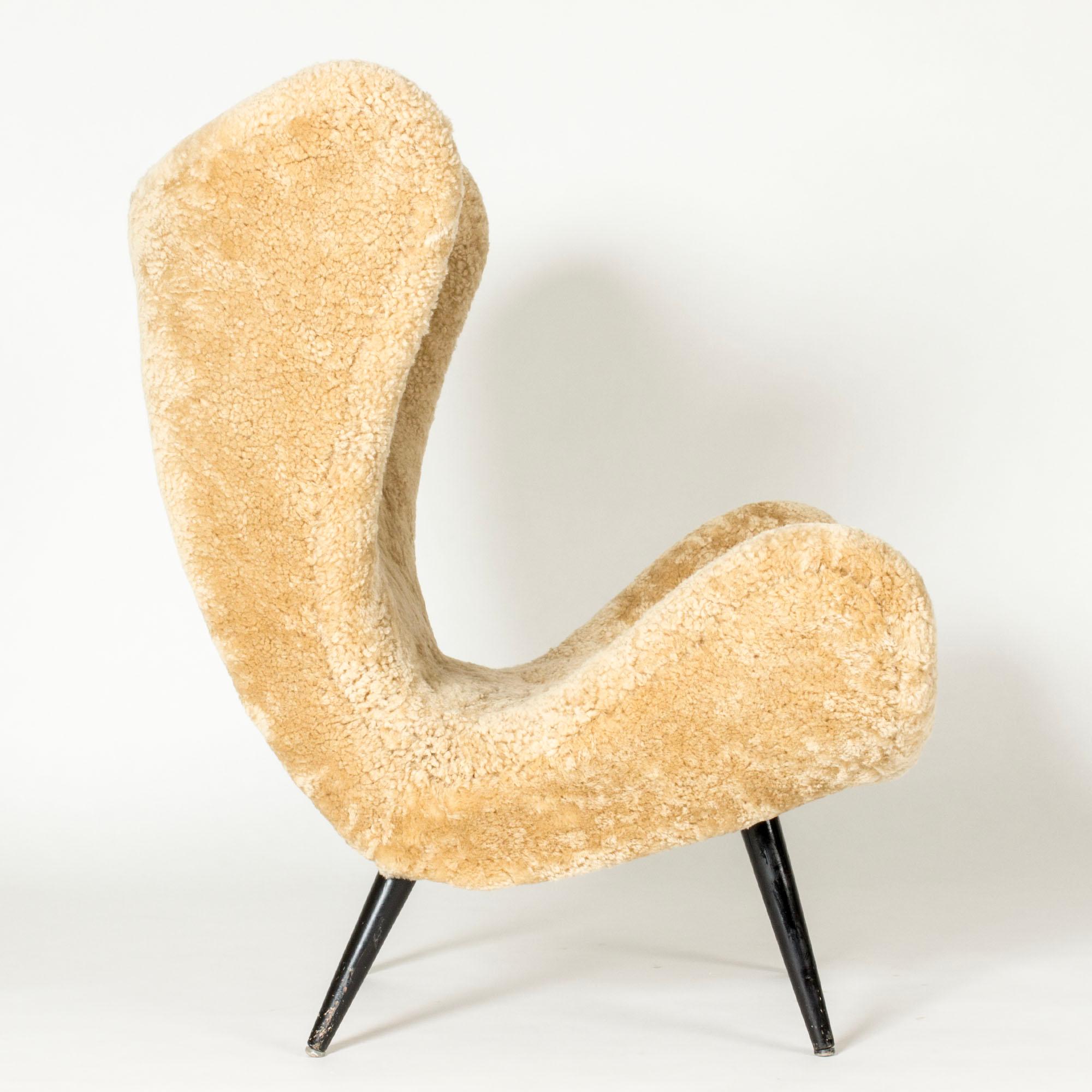 Scandinavian Modern Midcentury Modern Lounge Chair, Sweden, 1950s For Sale