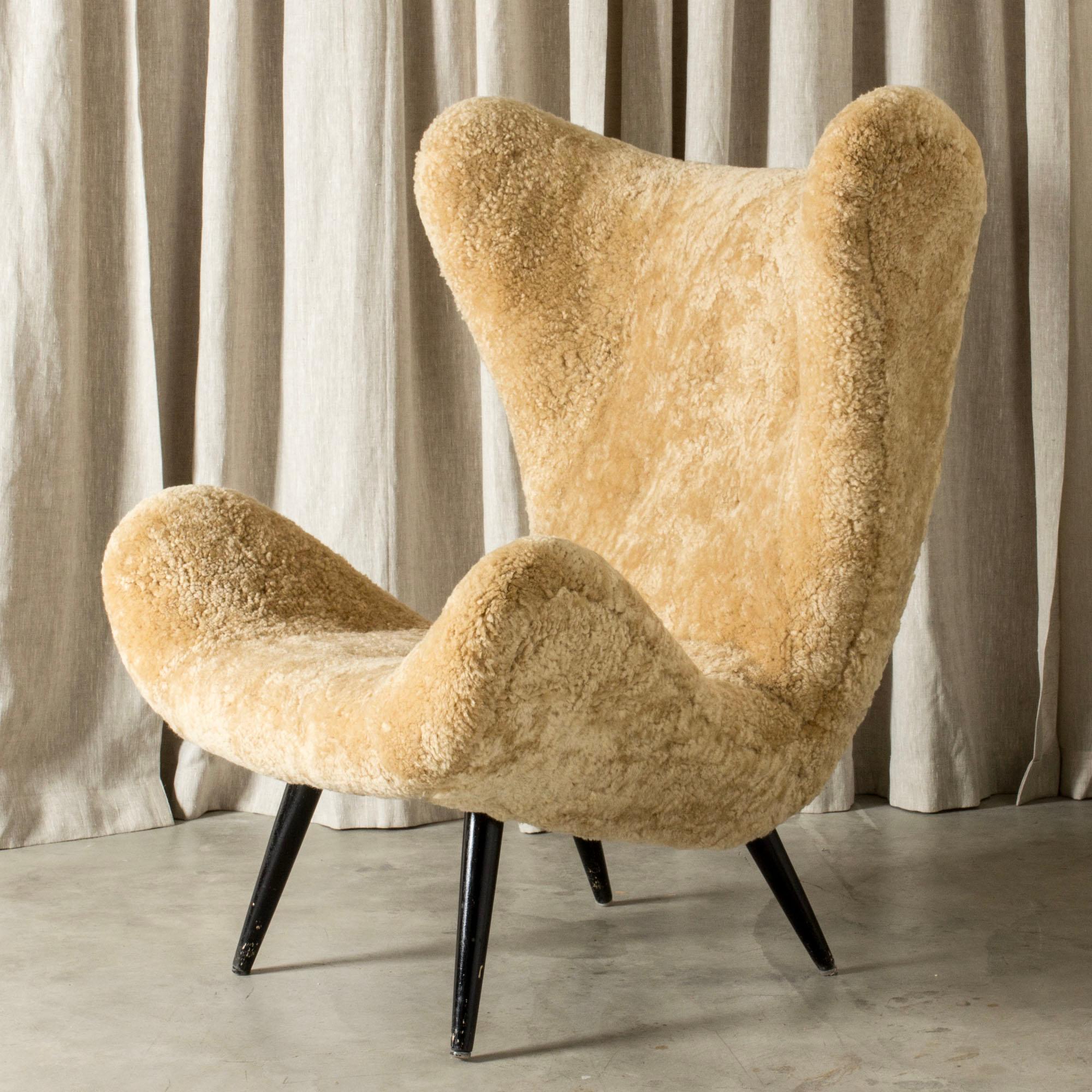 Midcentury Modern Lounge Chair, Sweden, 1950s For Sale 1