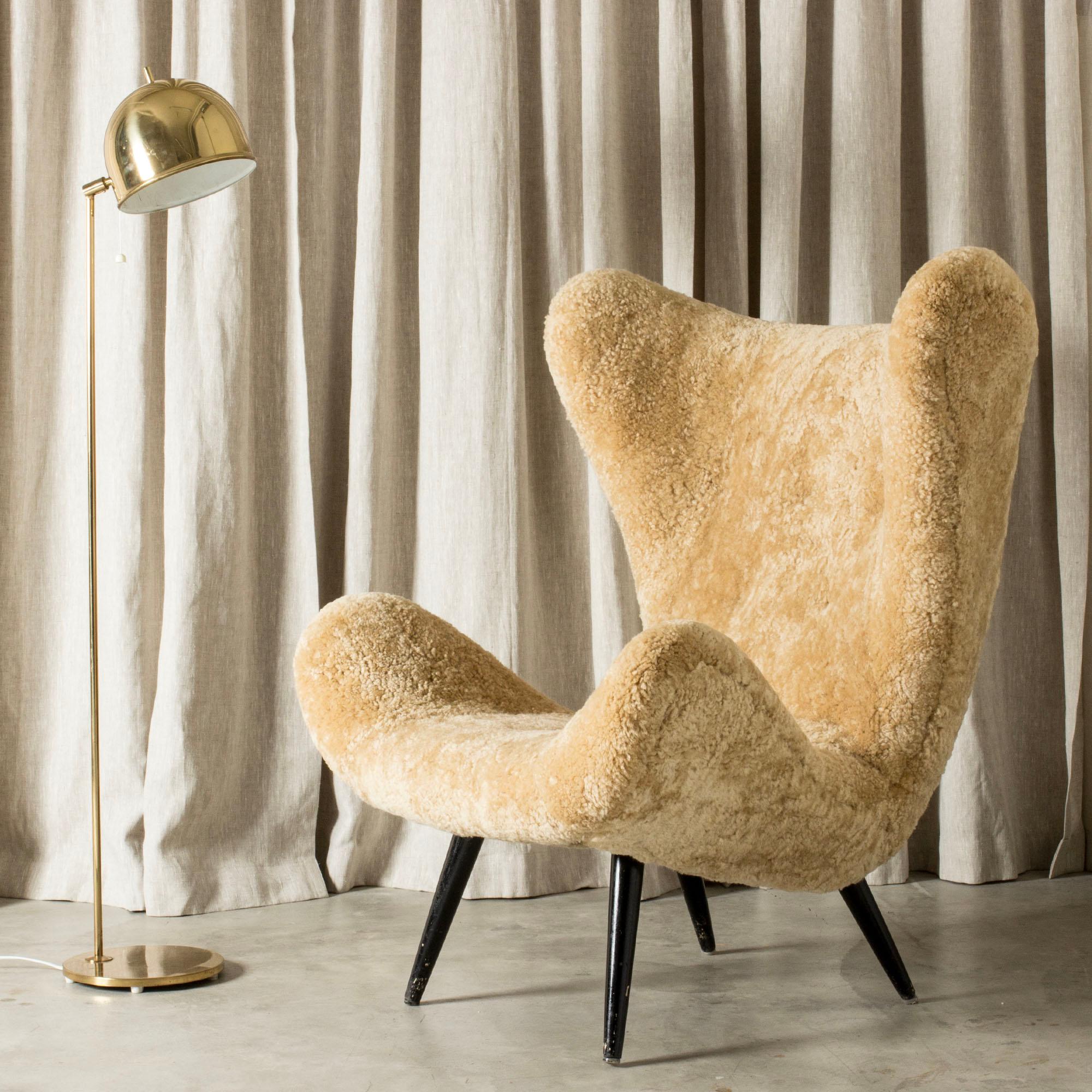 Midcentury Modern Lounge Chair, Sweden, 1950s For Sale 2