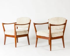 Midcentury Modern Lounge Chairs by Fredrik Kayser, Norway, 1950s