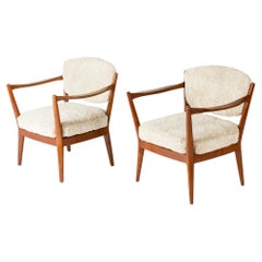 Midcentury Modern Lounge Chairs by Fredrik Kayser, Norway, 1950s