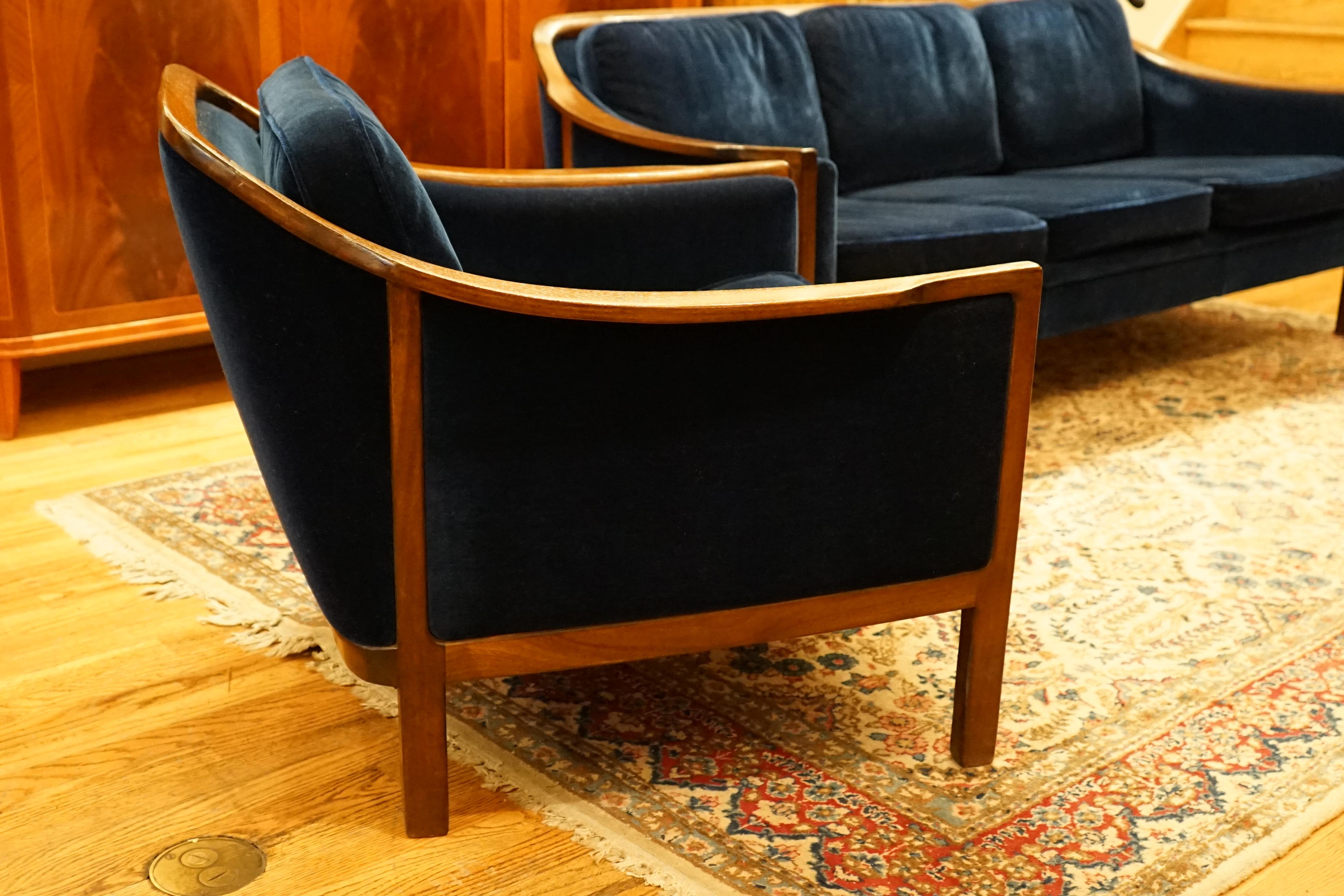 Woodwork Mid-Century Modern Lounge Set, Sweden, 1960-1969