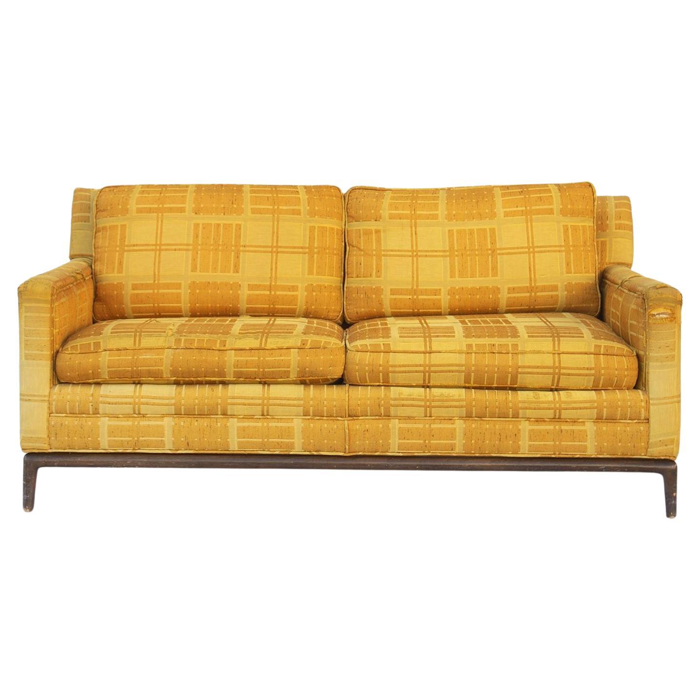 Pair of Huge Round Loveseats with Chrome base at 1stDibs