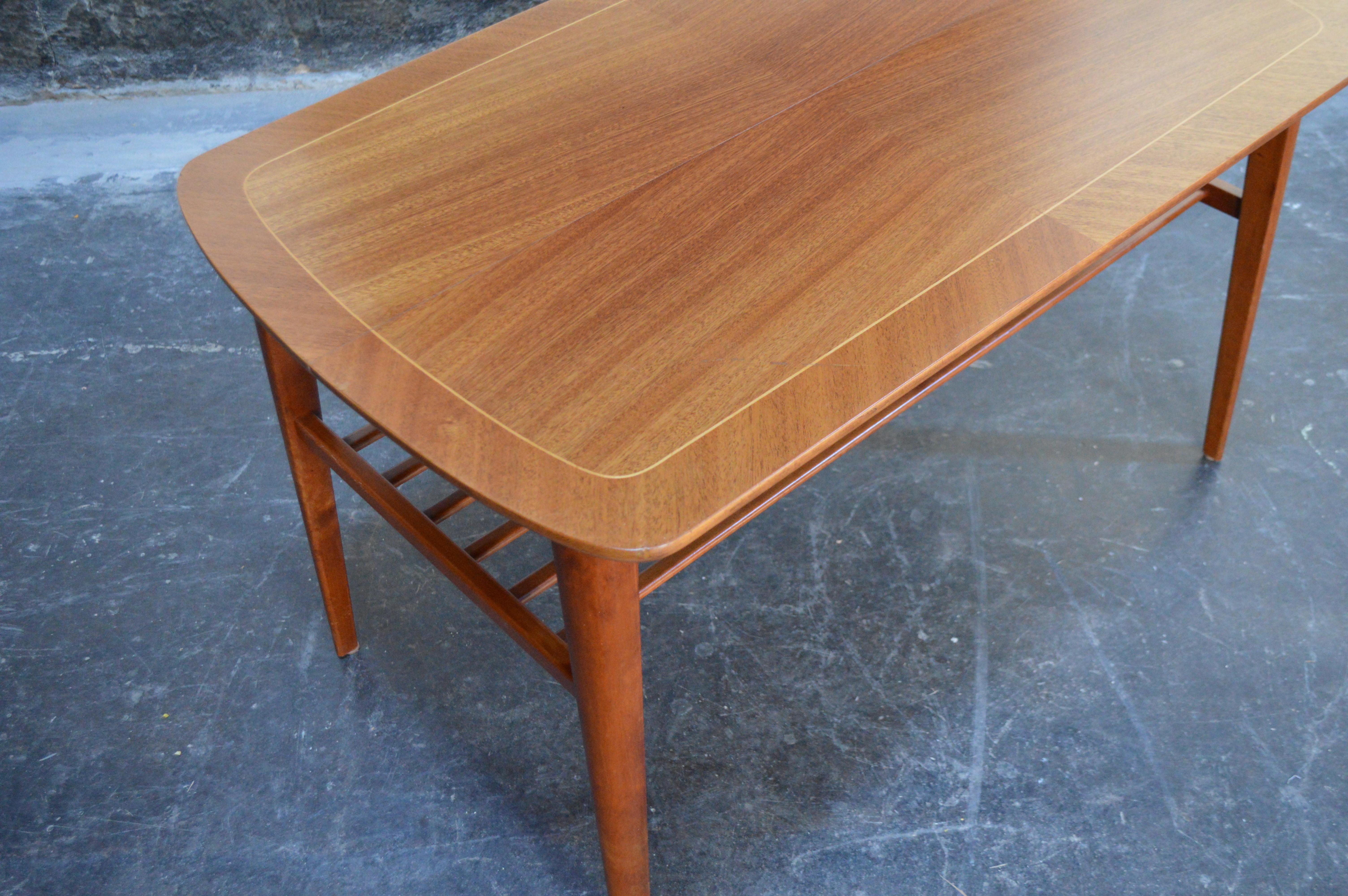 Mid-20th Century Mid-Century Modern Mahogany Coffee Table for Tingströms For Sale