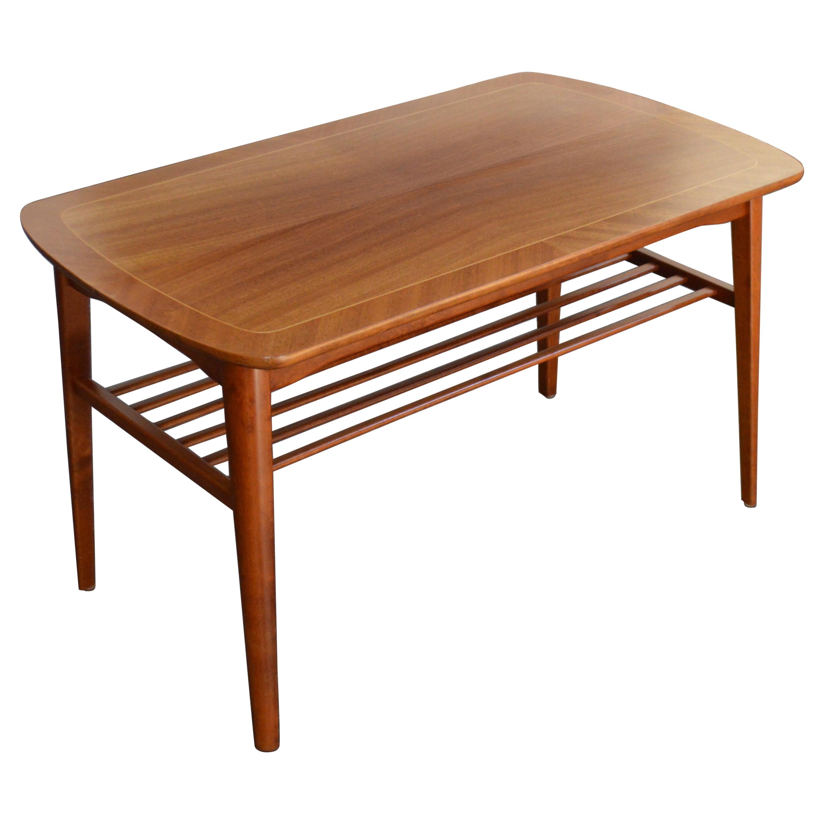 Mid-Century Modern Mahogany Coffee Table for Tingströms For Sale