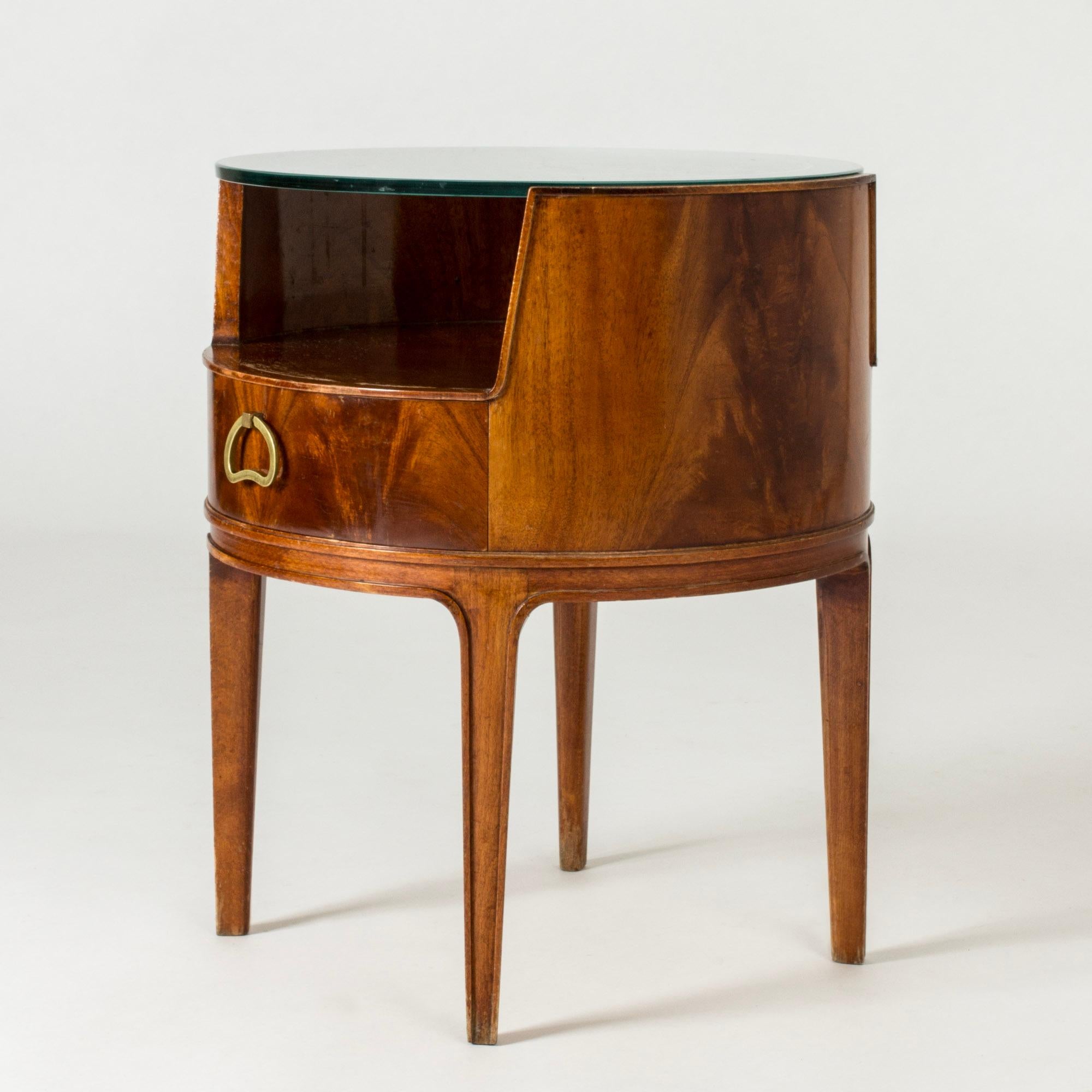 Mid-20th Century Midcentury Modern Mahogany Side Tables by Axel Larsson, Sweden, 1940s