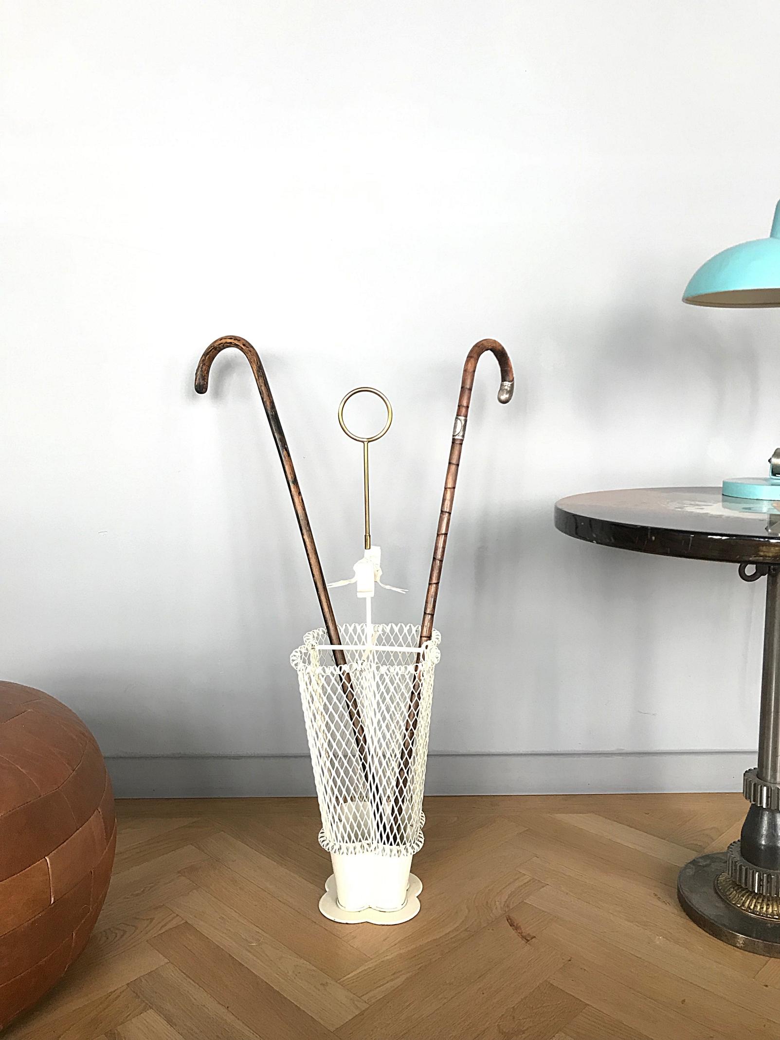 Metalwork Mathieu Matégot Umbrella Stand, Mid-Century Modern, 1950s, France For Sale