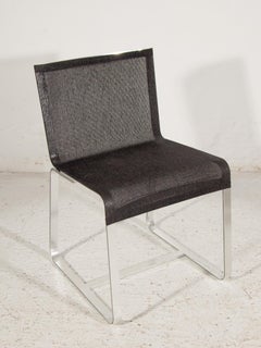 Midcentury Modern MDF Dining chairs made in Italy 1989