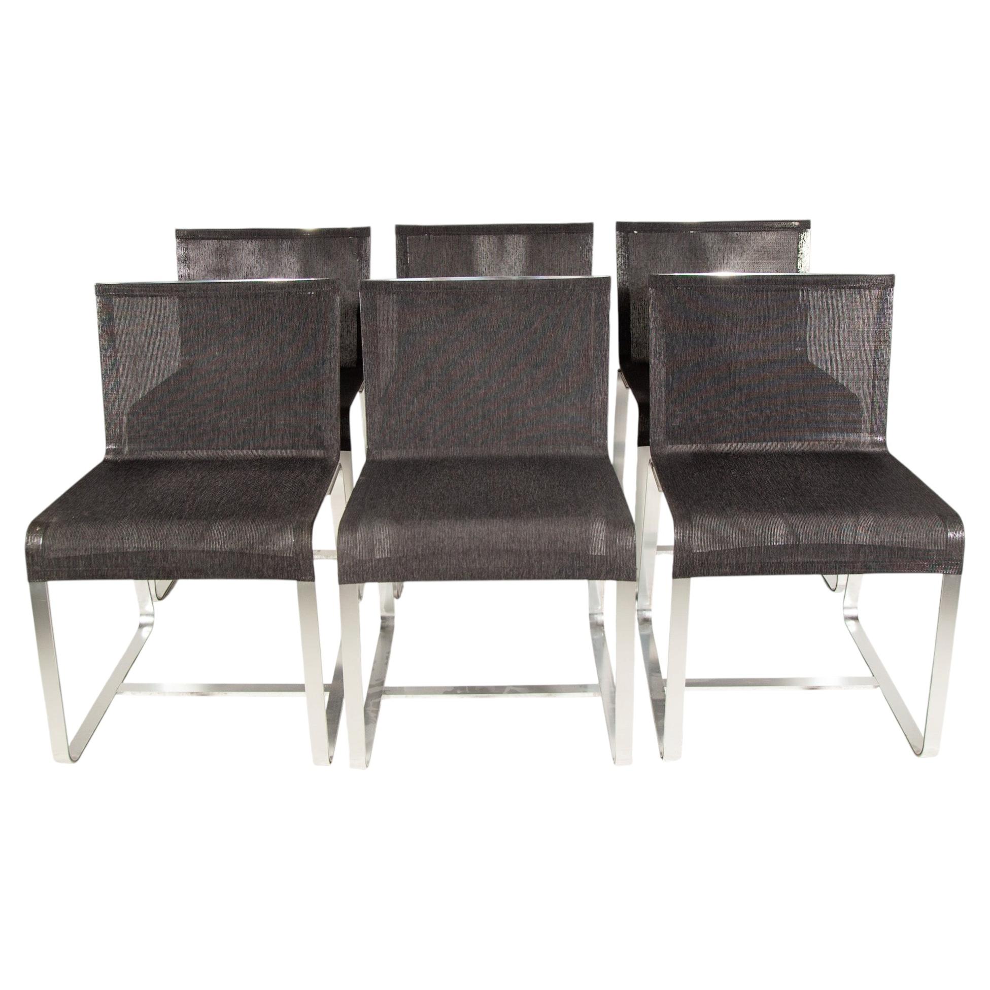 Midcentury Modern MDF Dining chairs made in Italy 1989 For Sale