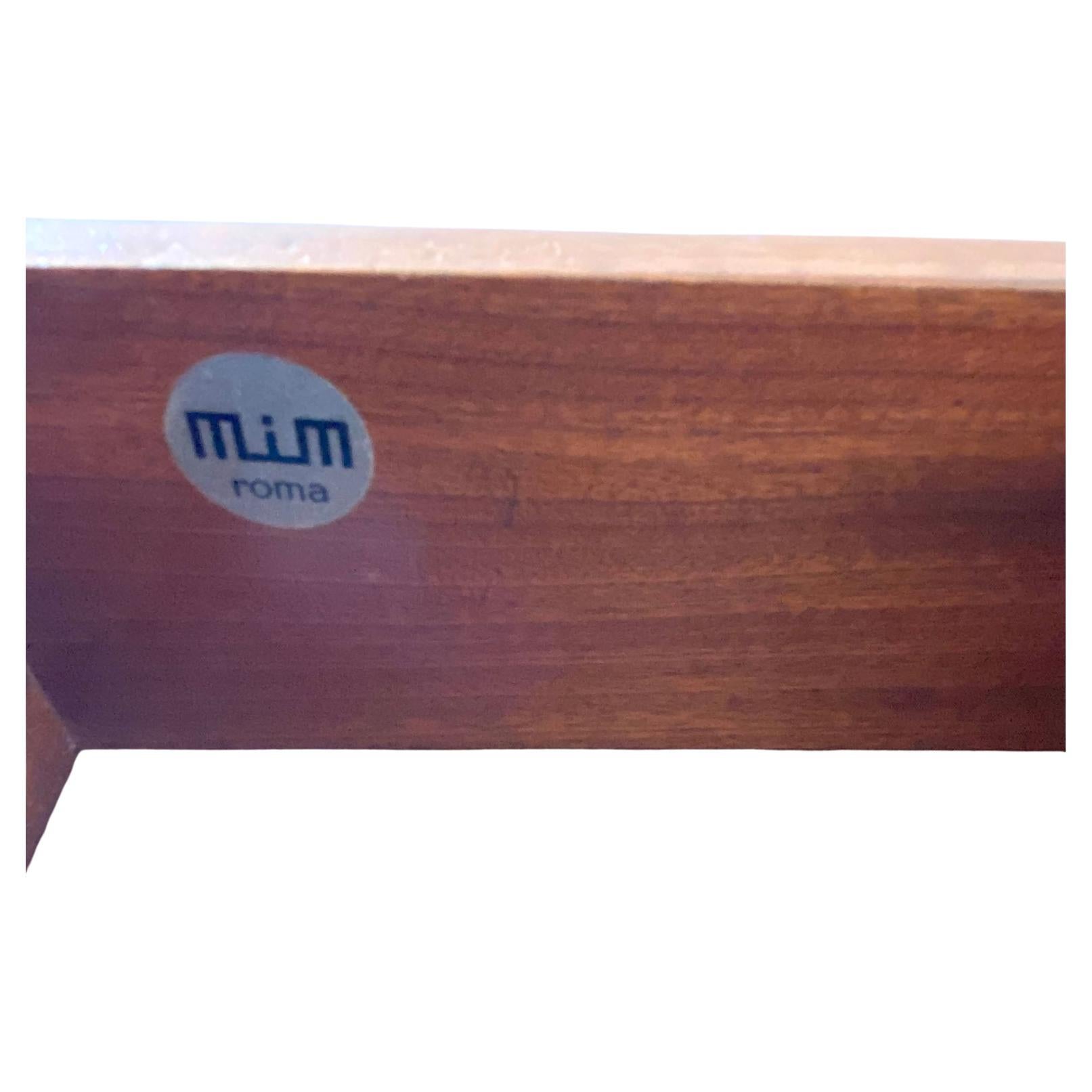 Midcentury Modern MIM Roma Walnut Desk, Italy 1970 in vendita 1