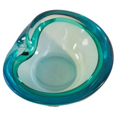 Mid-Century Modern Murano Blue Glass Decorative Bowl Ashtray, 1970s