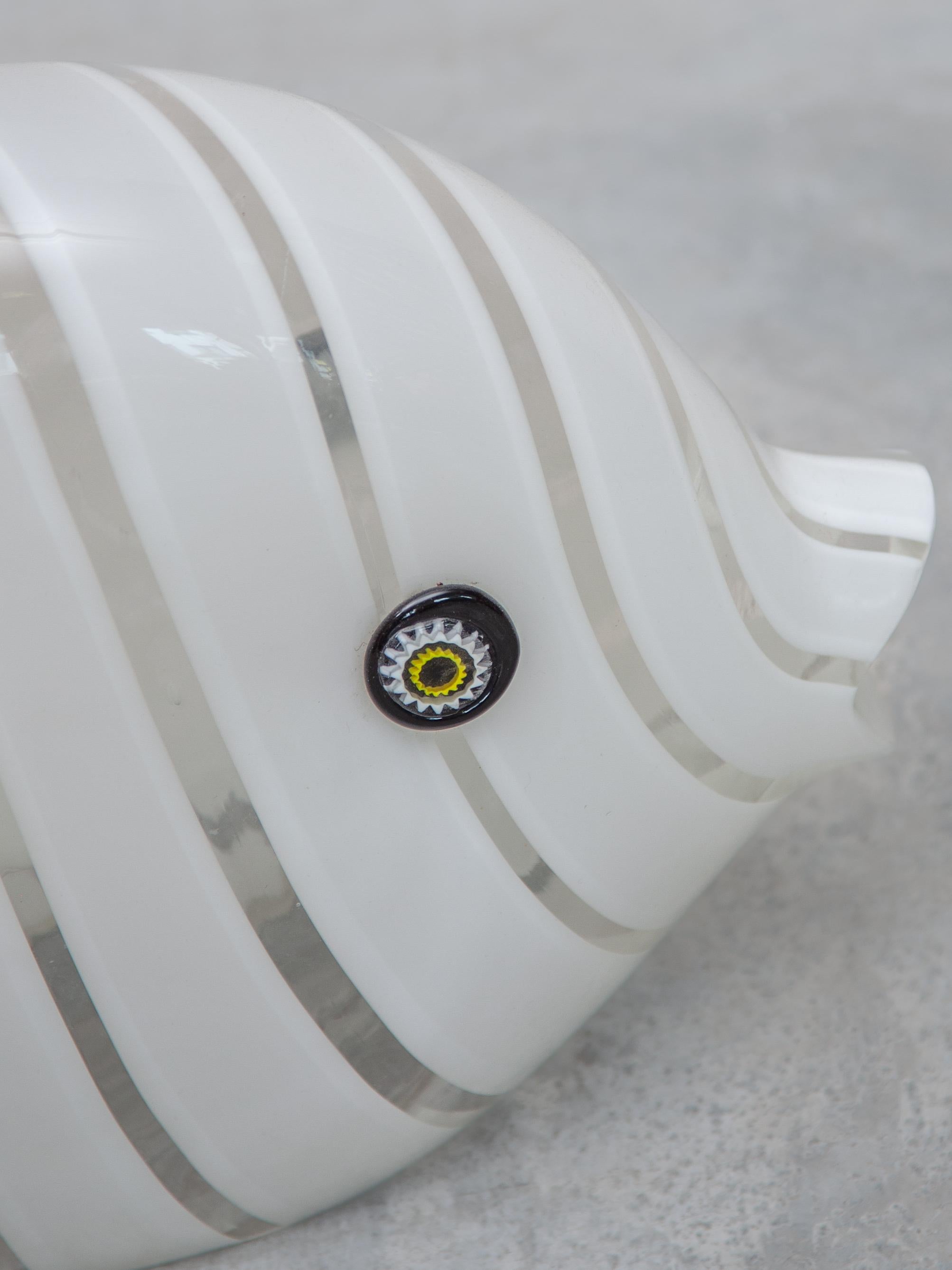 Midcentury Modern Murano Fish Sculpture Table Lamp, 1970s For Sale 2