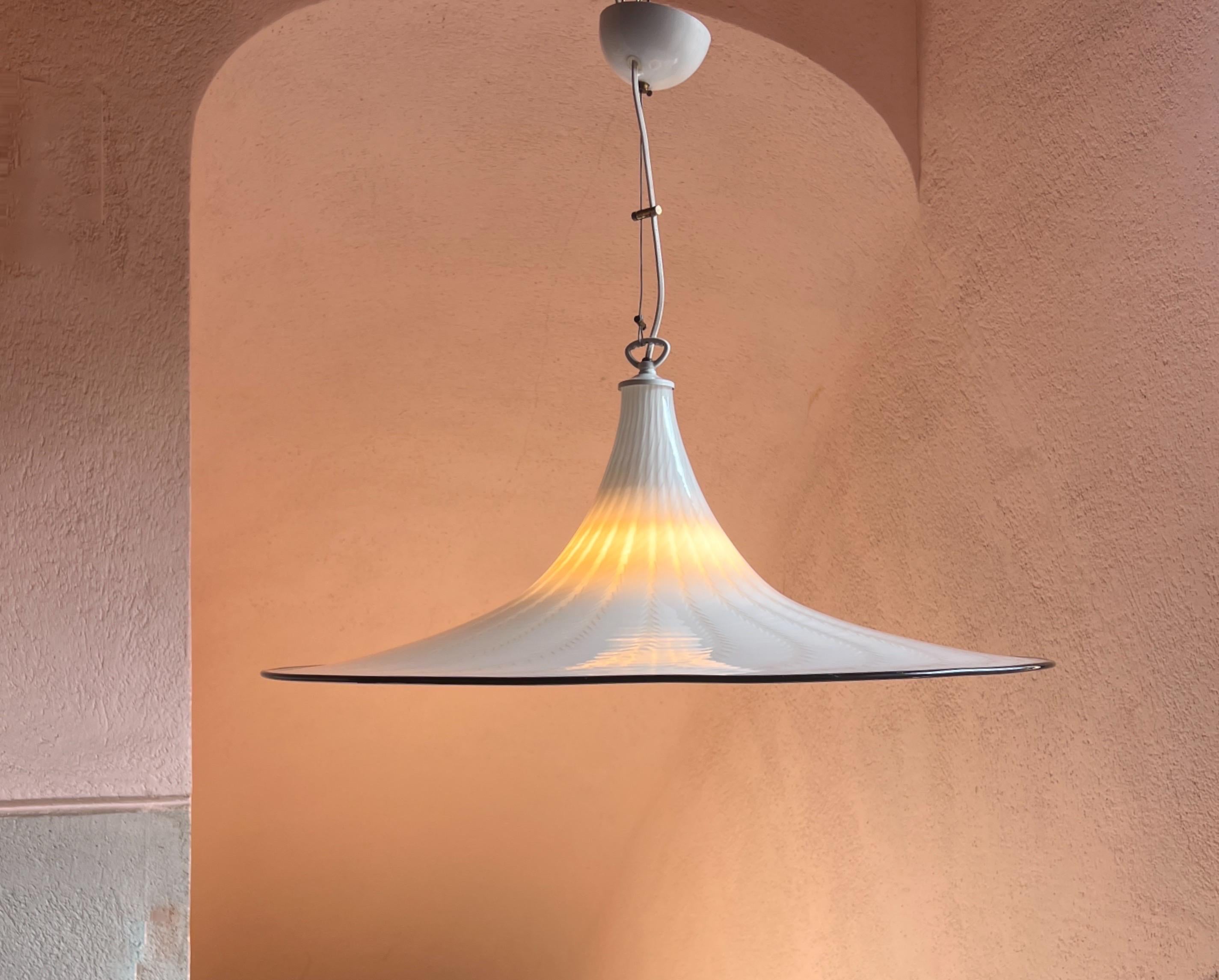 Lampada a sospensione in vetro di Murano del periodo medio moderno, anni '70 - Italia in vendita 3