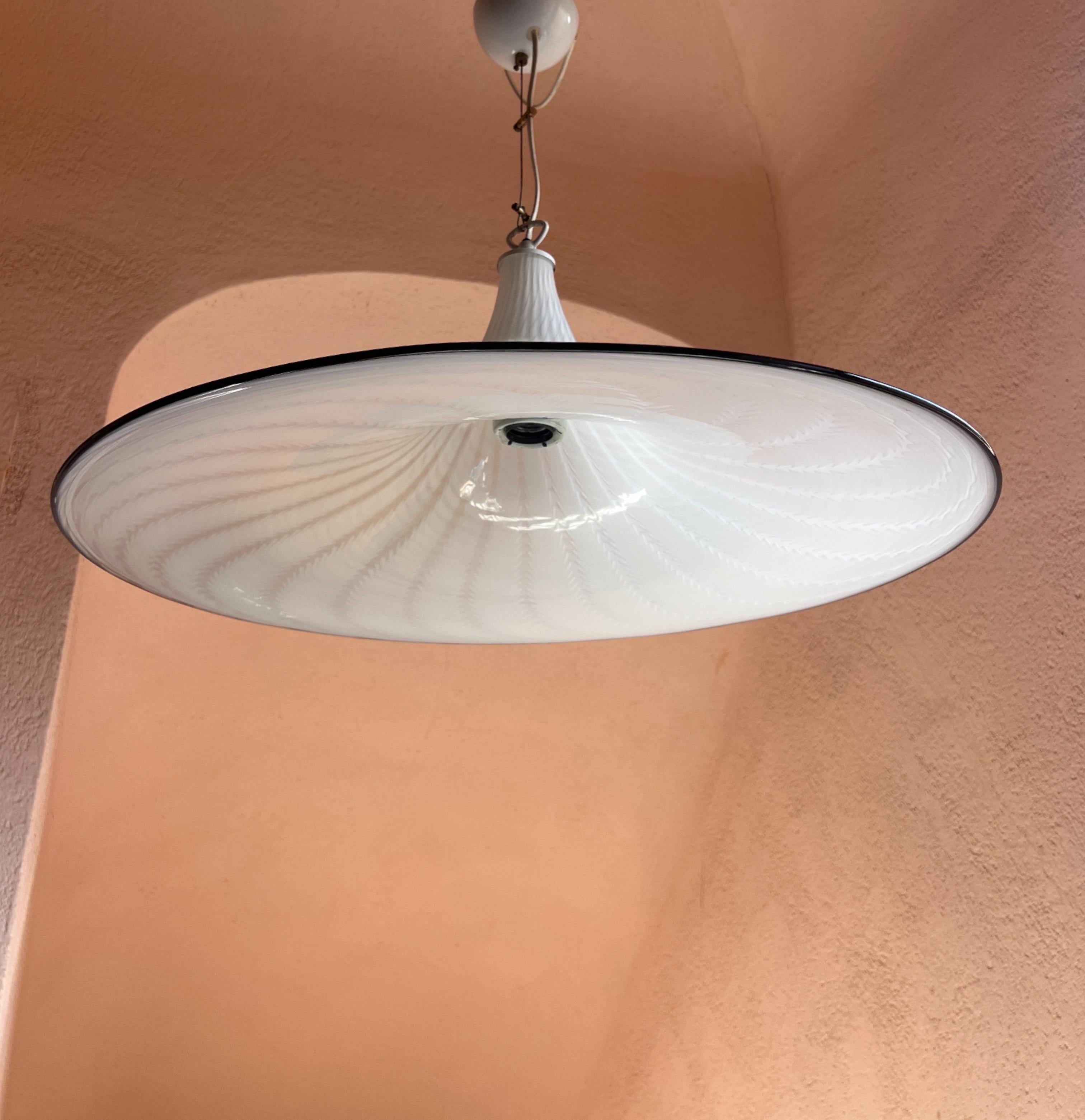 Lampada a sospensione in vetro di Murano del periodo medio moderno, anni '70 - Italia in vendita 5