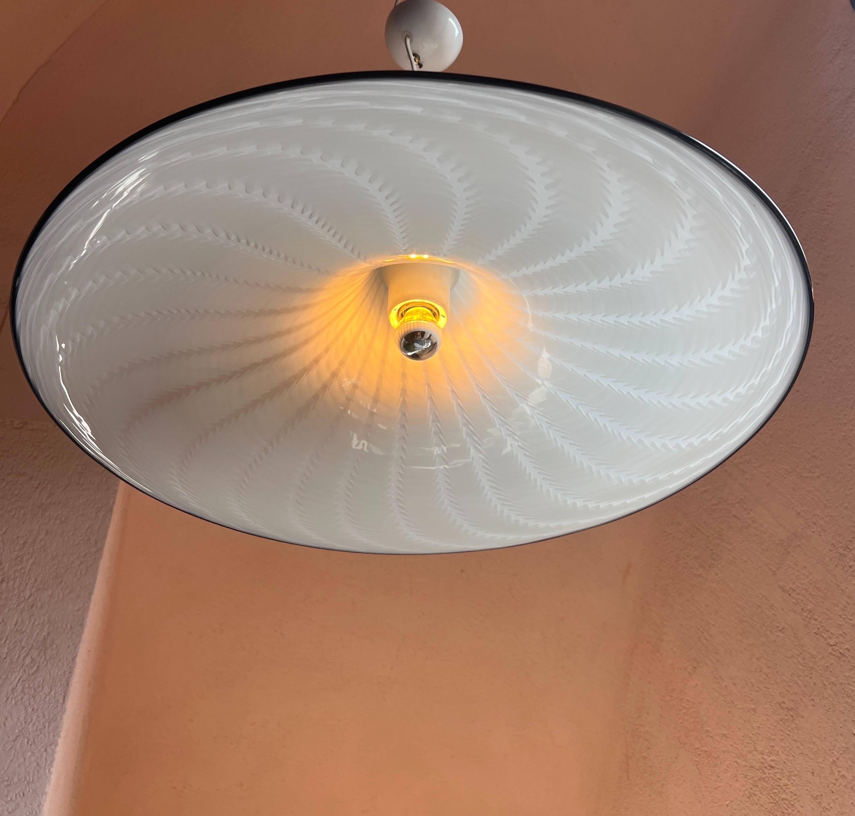 Lampada a sospensione in vetro di Murano del periodo medio moderno, anni '70 - Italia in vendita 2