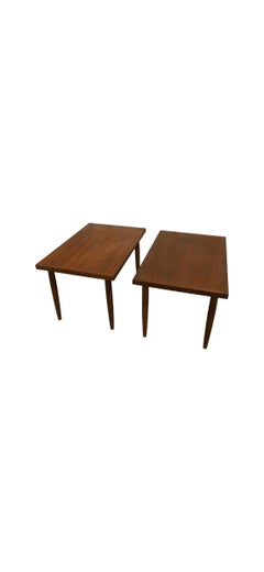 Midcentury Modern Nightstands or End Tables in Walnut