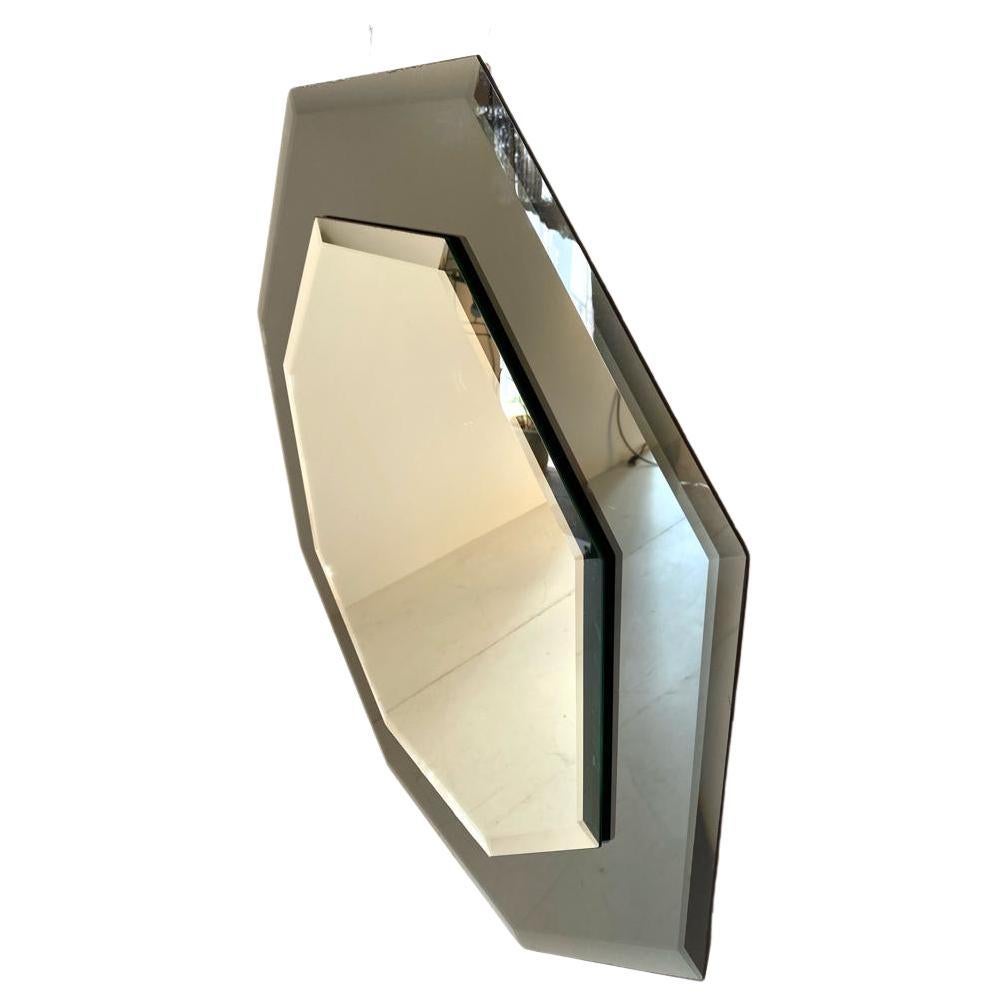 miroir octogonal biseaute