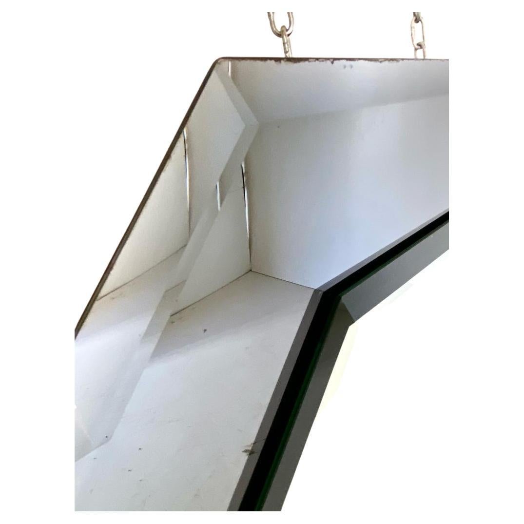 Biseauté Miroir octogonal biseauté, Italie, années 1960 en vente