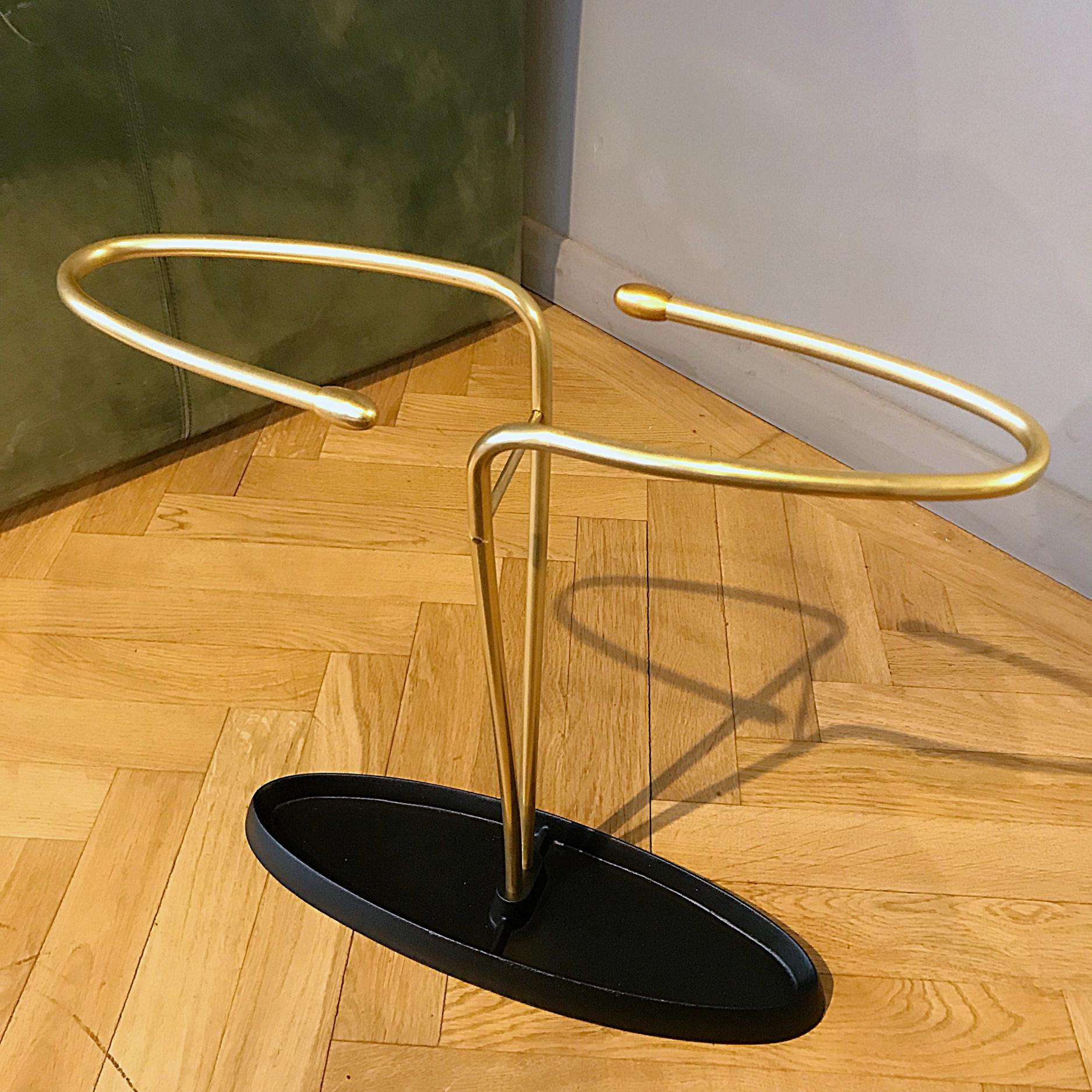 Mid-Century Modern Midcentury Modern Organic Brass Umbrella Stand, 1950s, Austria For Sale