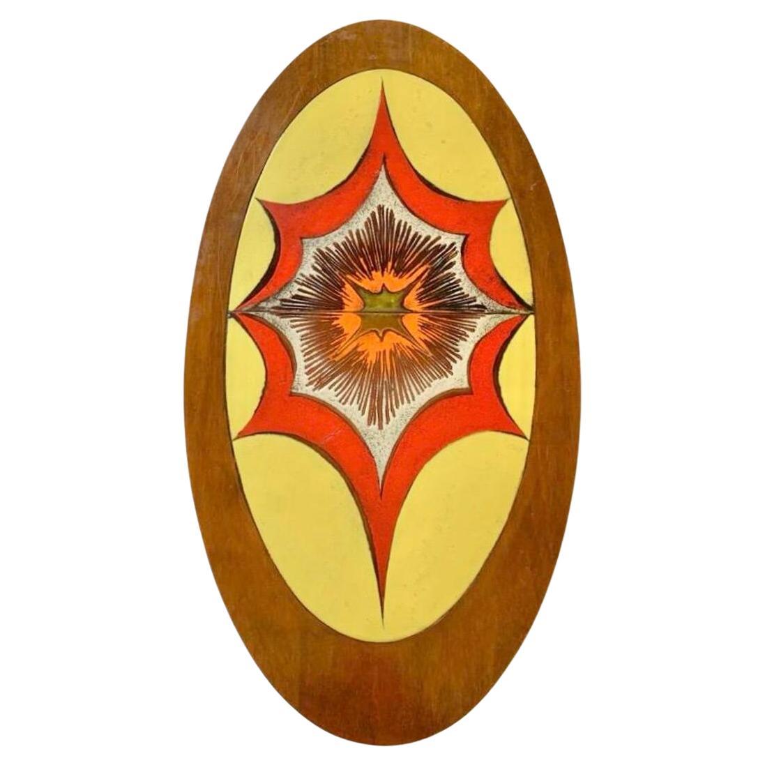 Bois de feuillus Table basse ovale en bois, Italie 1960 en vente