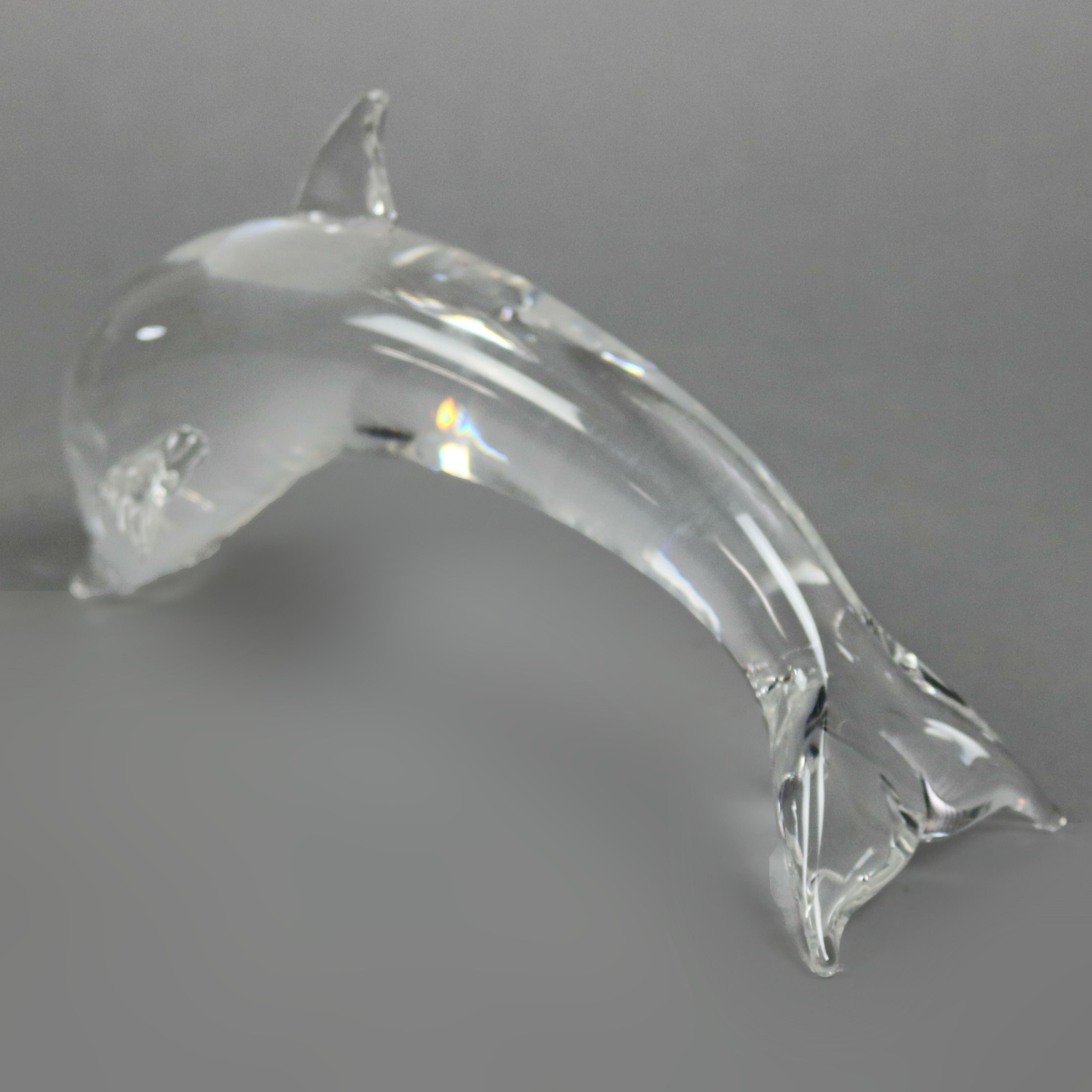 steuben glass dolphin value