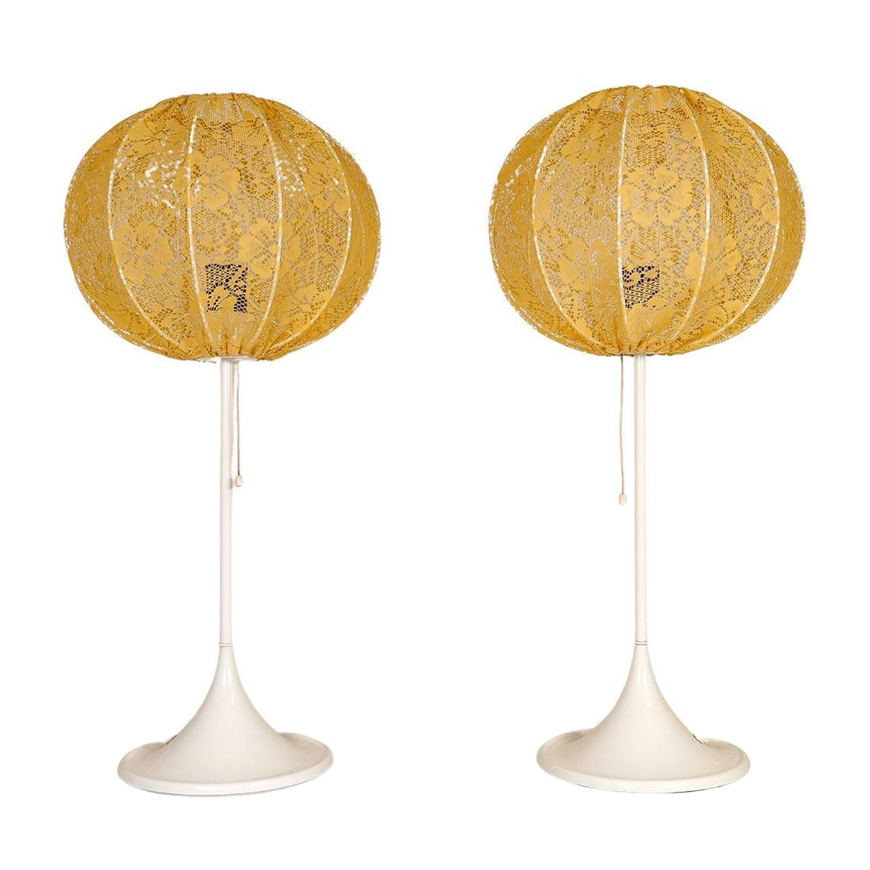 Midcentury Modern Pair of Bergboms B-024 Table Lamps, 1960s, Sweden