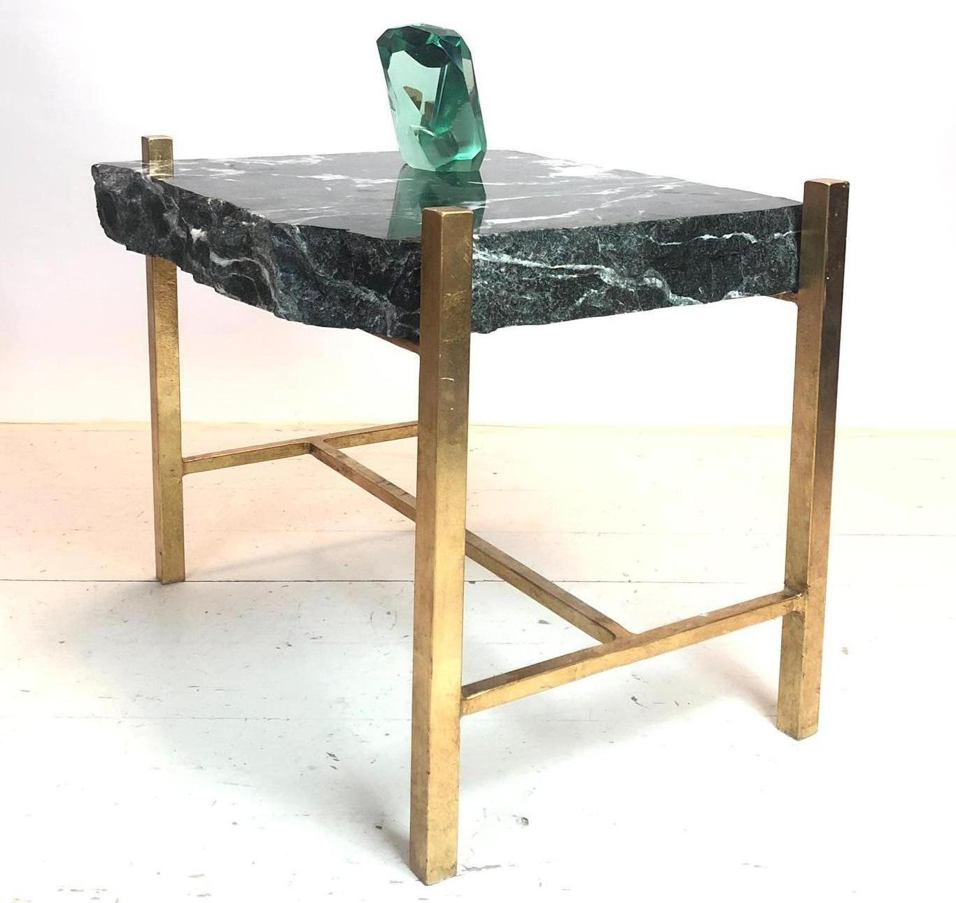 Mid-Century Modern Pair of Breccia Marble Side Tables by Banci in Firenze, 1970s 1