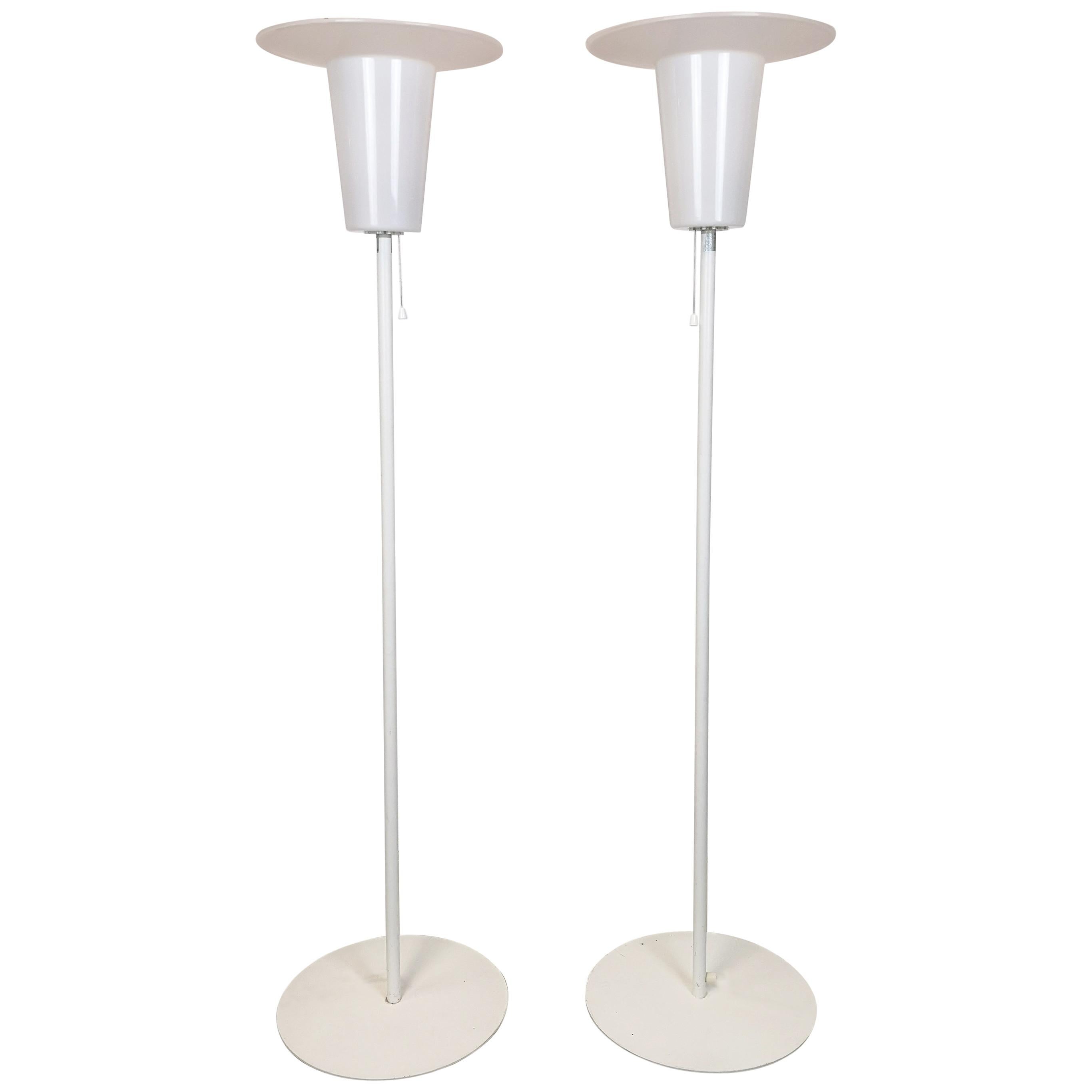 Paire de lampadaires Luxus de style mi-siècle moderne, Suède, 1970