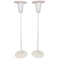 Midcentury Modern Pair of Floor Lamps Luxus, Sweden, 1970s