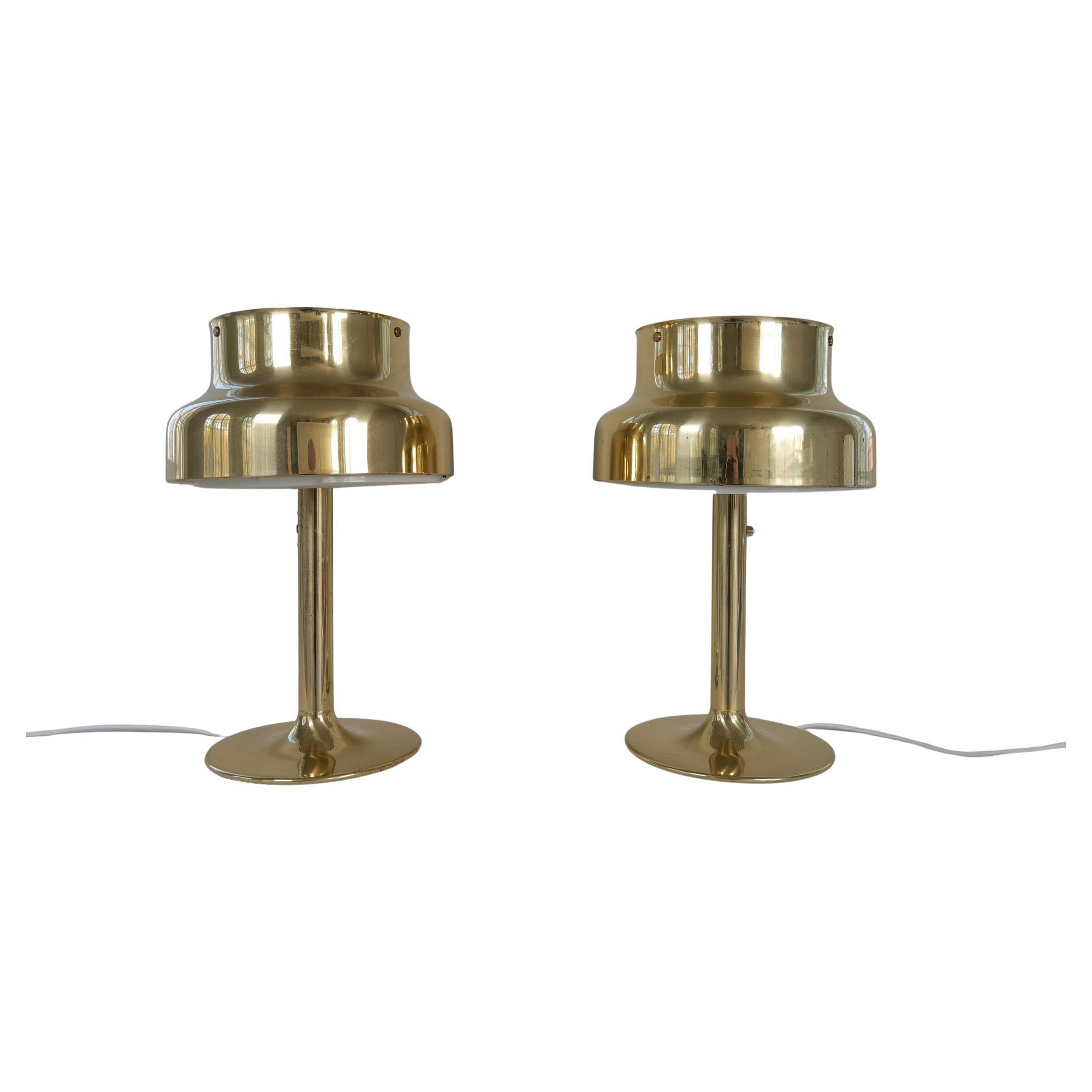 Midcentury Modern Pair of Table Lamps "Bumling" Ateljé Lyktan, 1960s