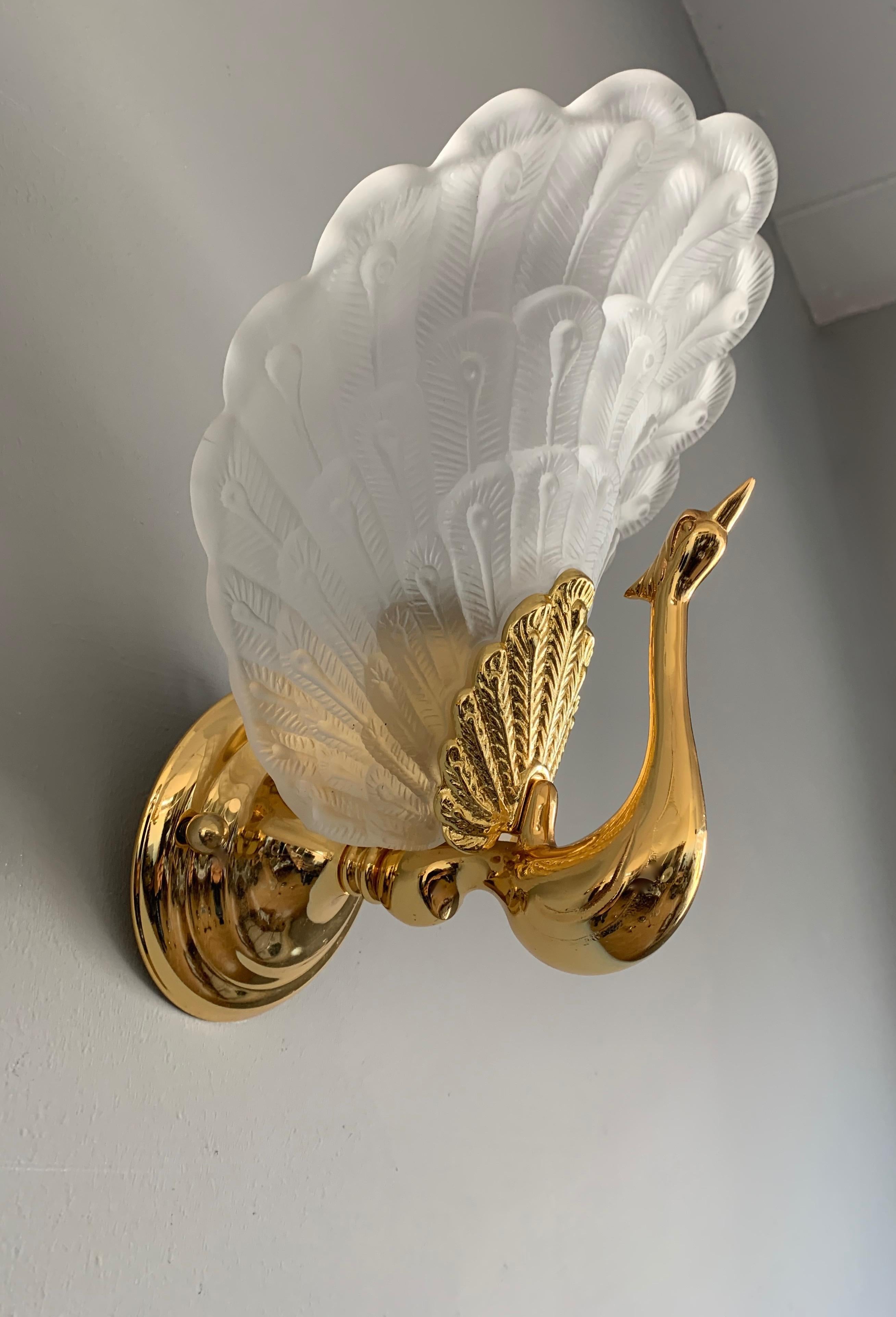 peacock wall sconces