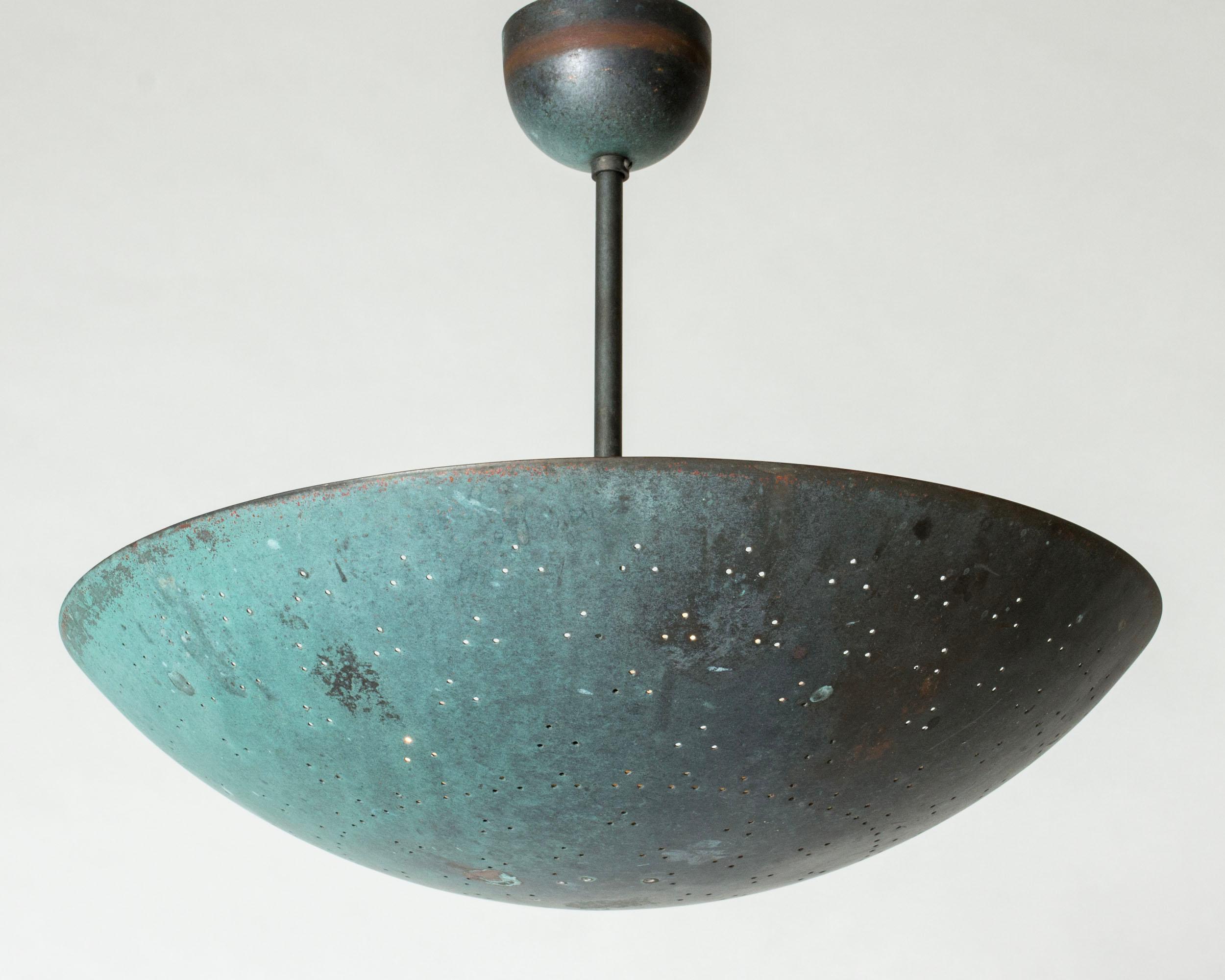 Scandinavian Modern Midcentury Modern pendant attributed to Paavo Tynell, Norway, 1950s For Sale