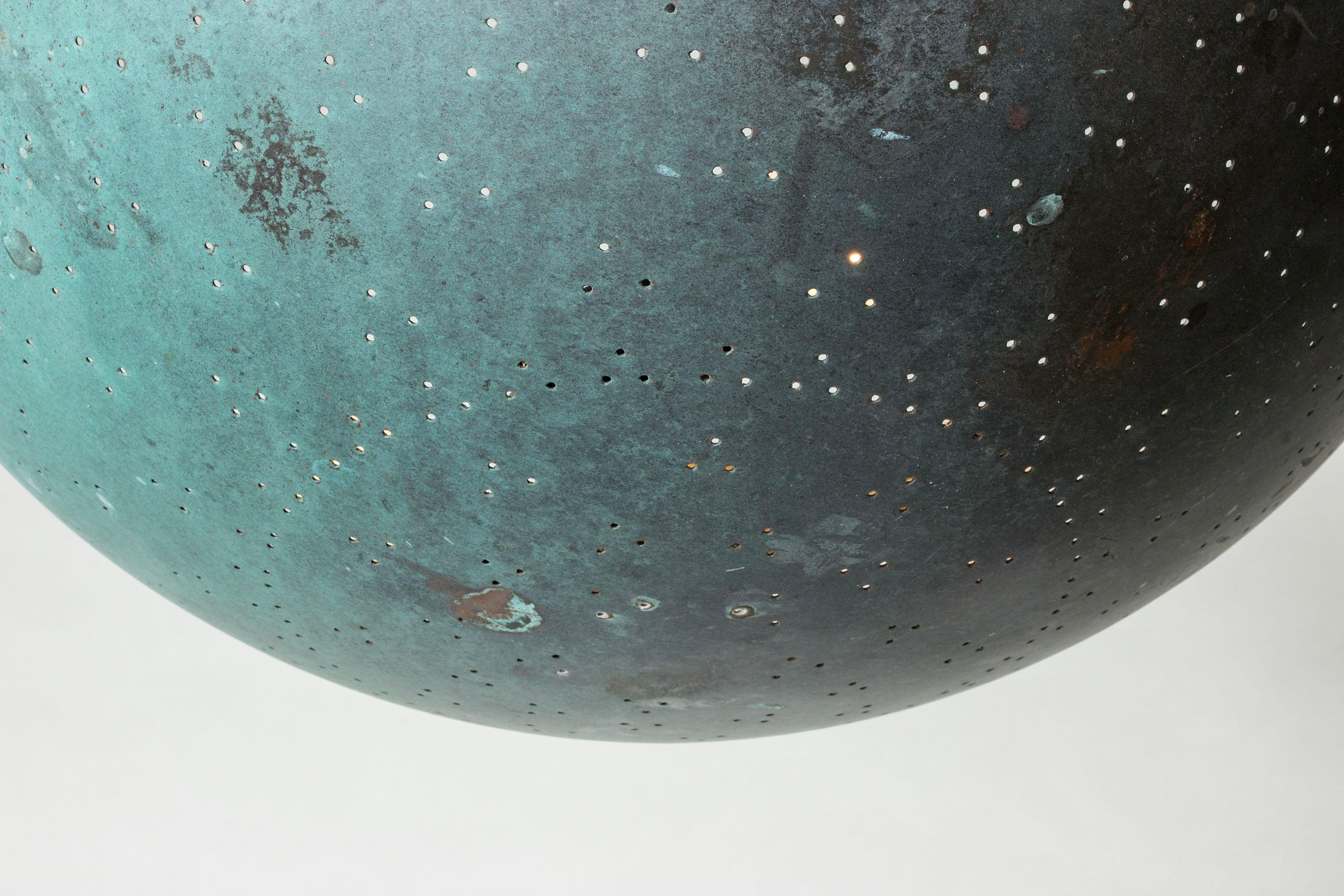 Norwegian Midcentury Modern pendant attributed to Paavo Tynell, Norway, 1950s For Sale